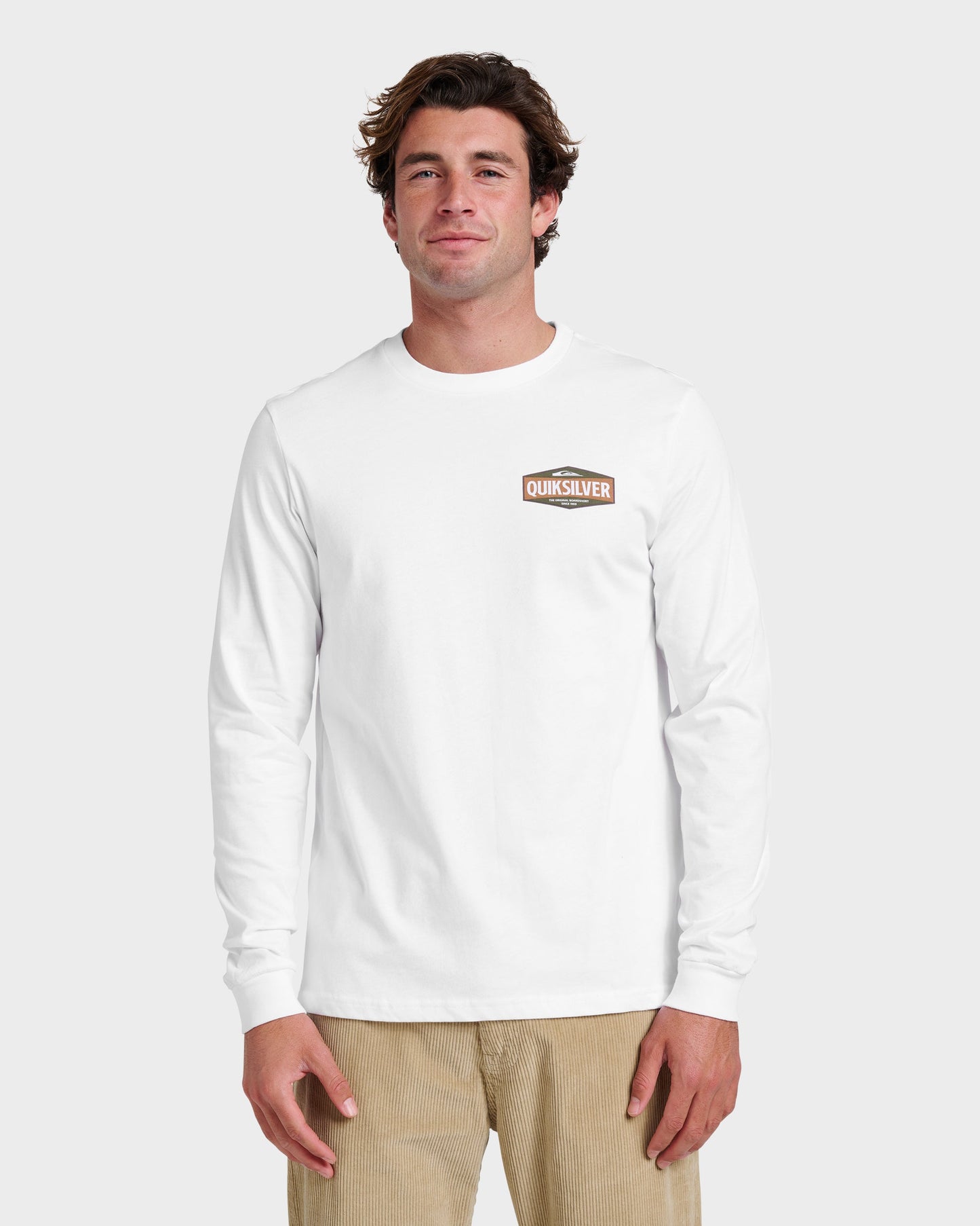 Three Piece Long Sleeve T-shirt - White Quick Silver White