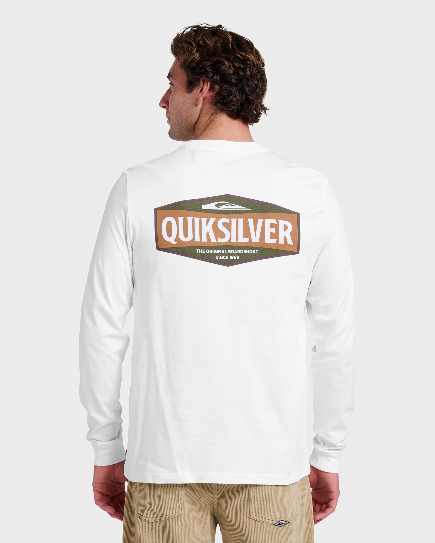 Three Piece Long Sleeve T-shirt - White Quick Silver White