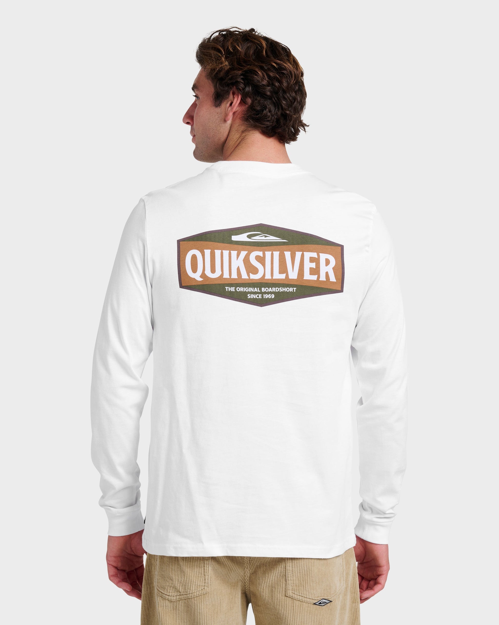 Three Piece Long Sleeve T-shirt - White Quick Silver White