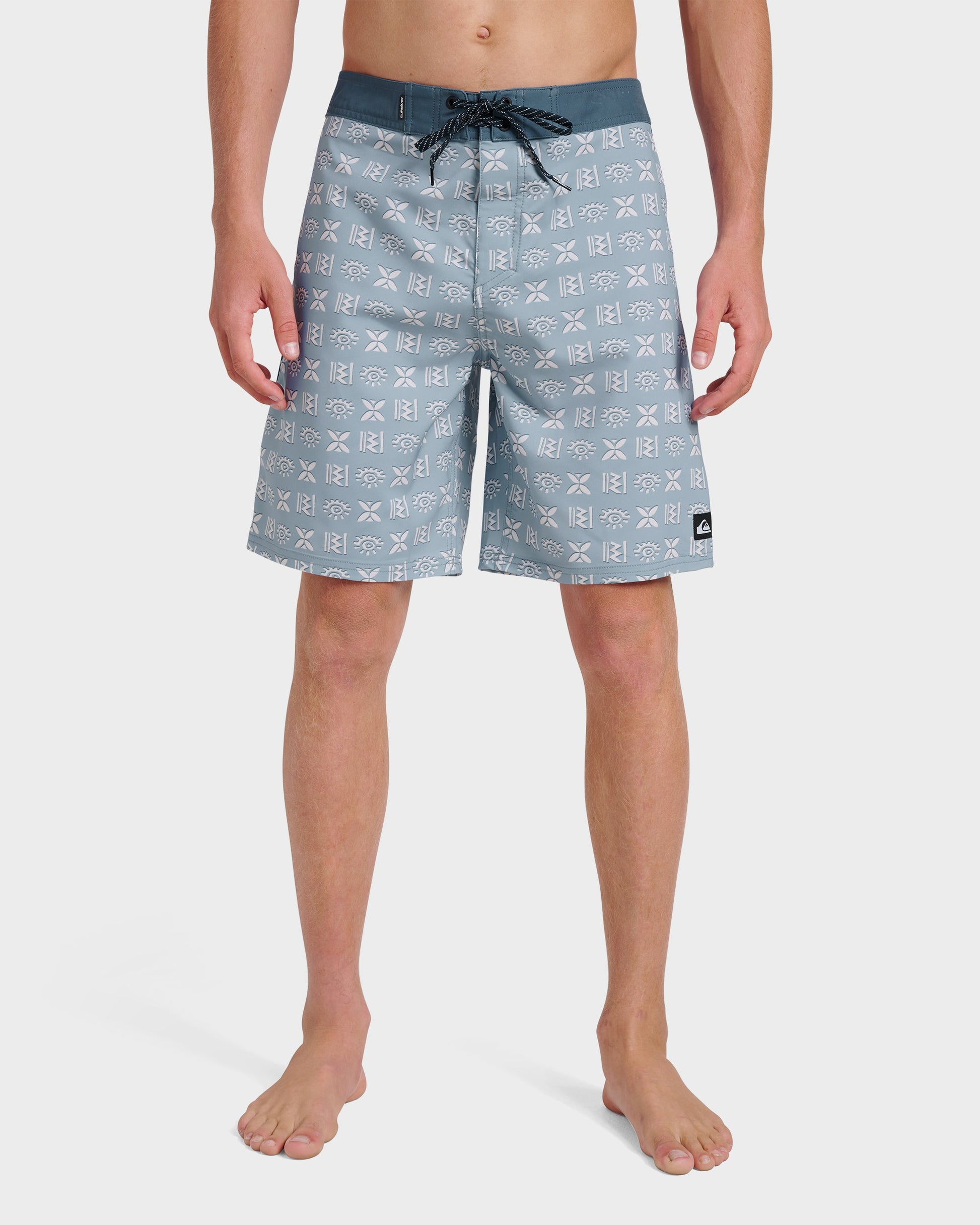 Surfsilk Etched 19" Boardshorts - Ashley Blue Quick Silver Ashley Blue