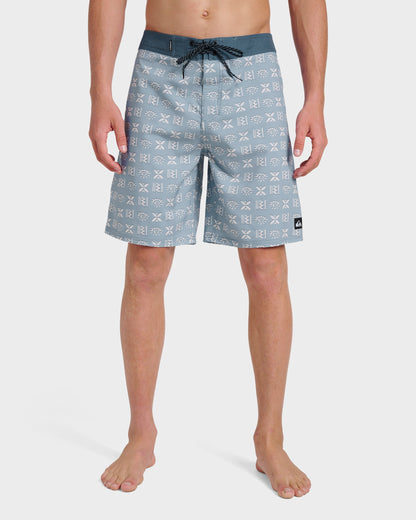 Surfsilk Etched 19" Boardshorts - Ashley Blue Quick Silver Ashley Blue