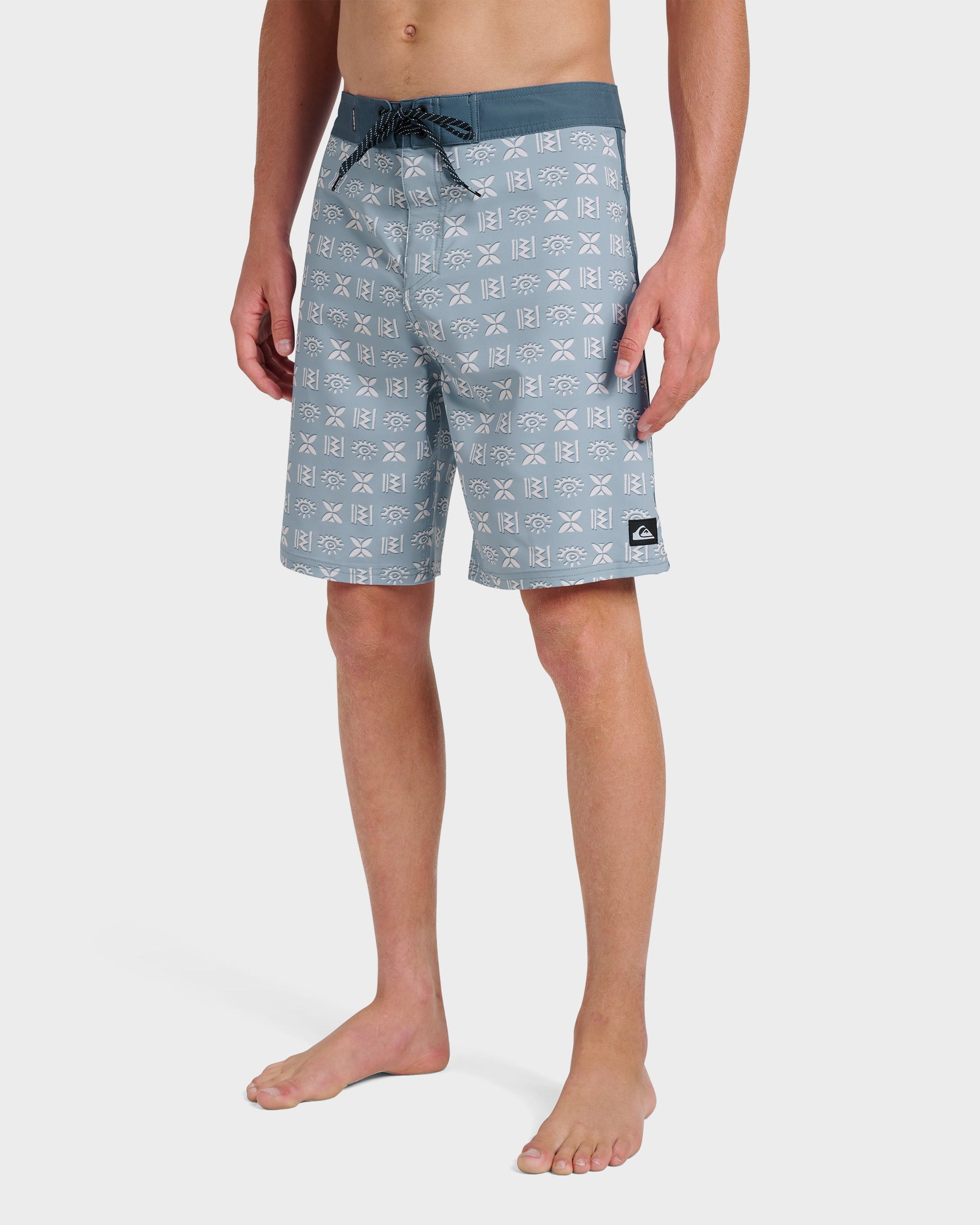 Surfsilk Etched 19" Boardshorts - Ashley Blue Quick Silver Ashley Blue