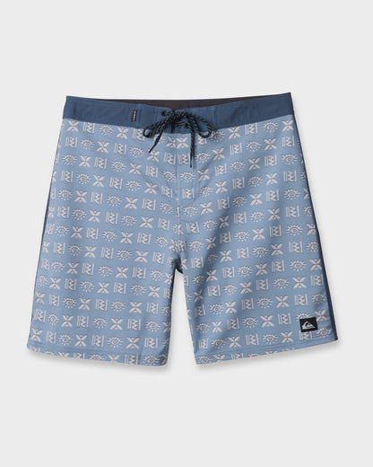 Surfsilk Etched 19" Boardshorts - Ashley Blue Quick Silver Ashley Blue