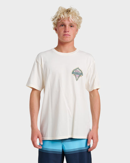 Liberty Spikespigment Dye T-Shirt - Snow White Quick Silver Snow White