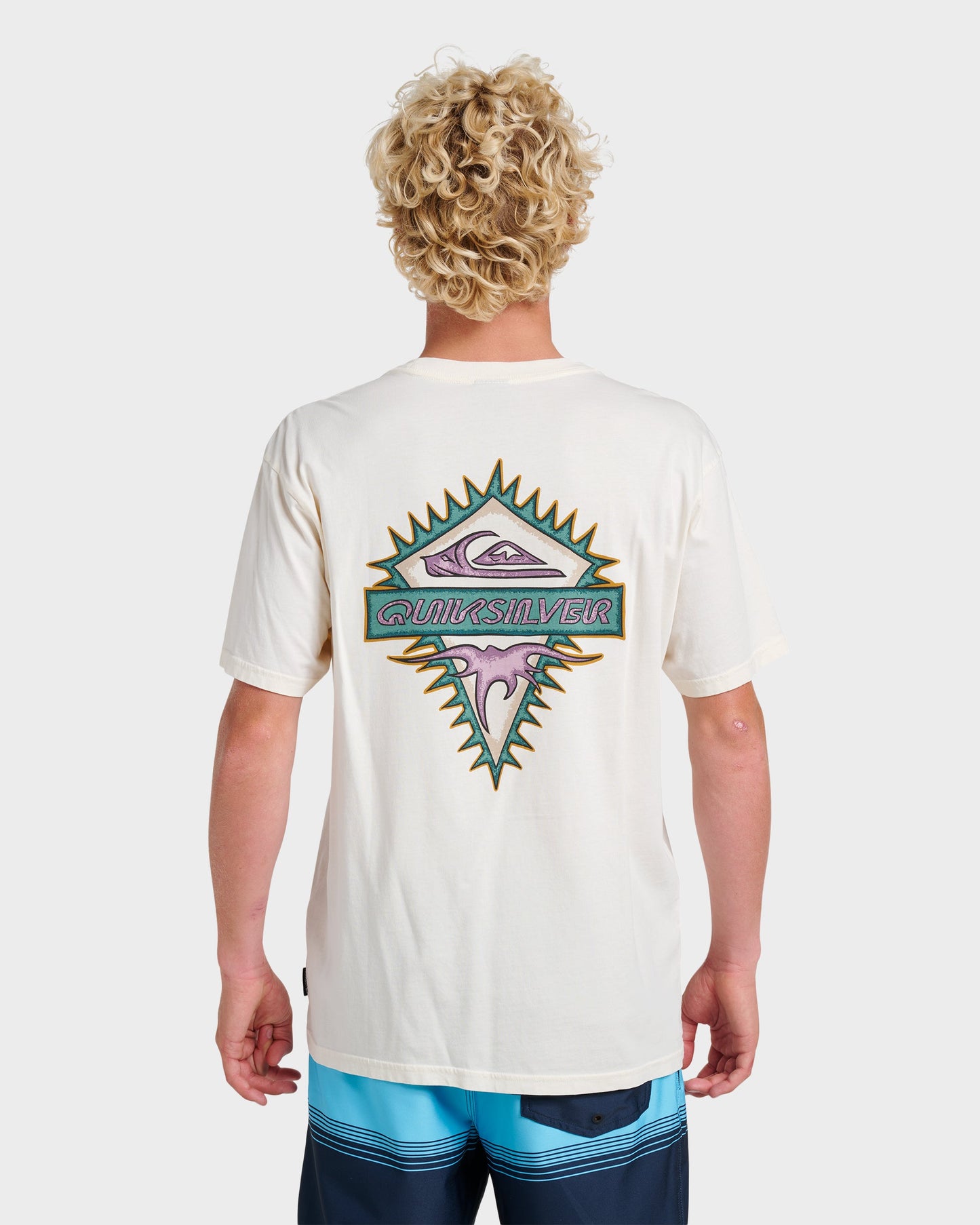 Liberty Spikespigment Dye T-Shirt - Snow White Quick Silver Snow White