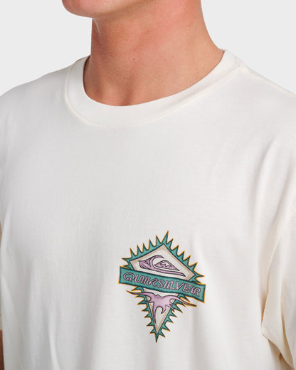 Liberty Spikespigment Dye T-Shirt - Snow White Quick Silver Snow White