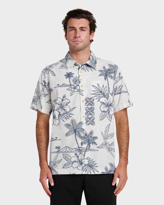 Waterman Scenic Drive Shirt - White Quick Silver White