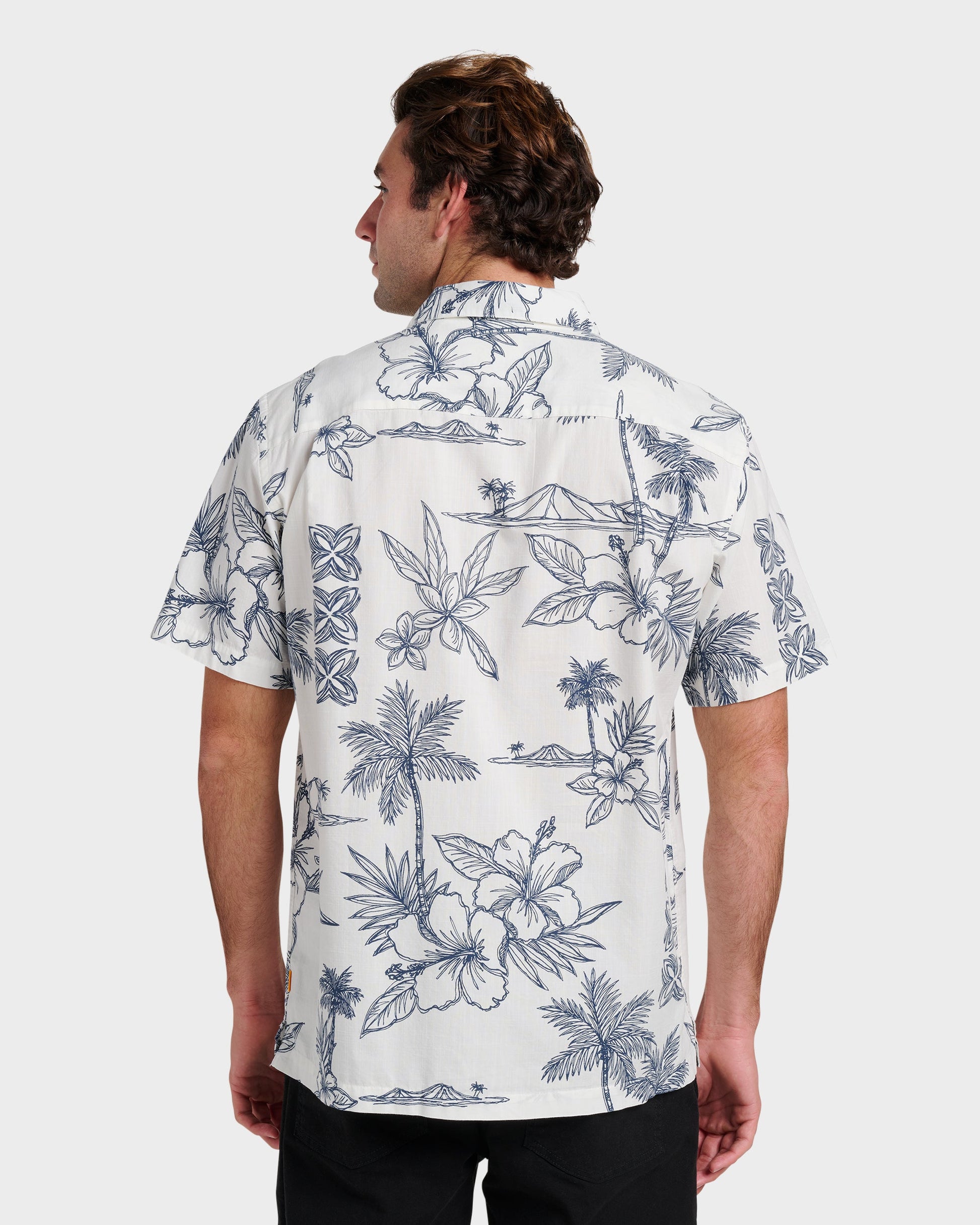 Waterman Scenic Drive Shirt - White Quick Silver White