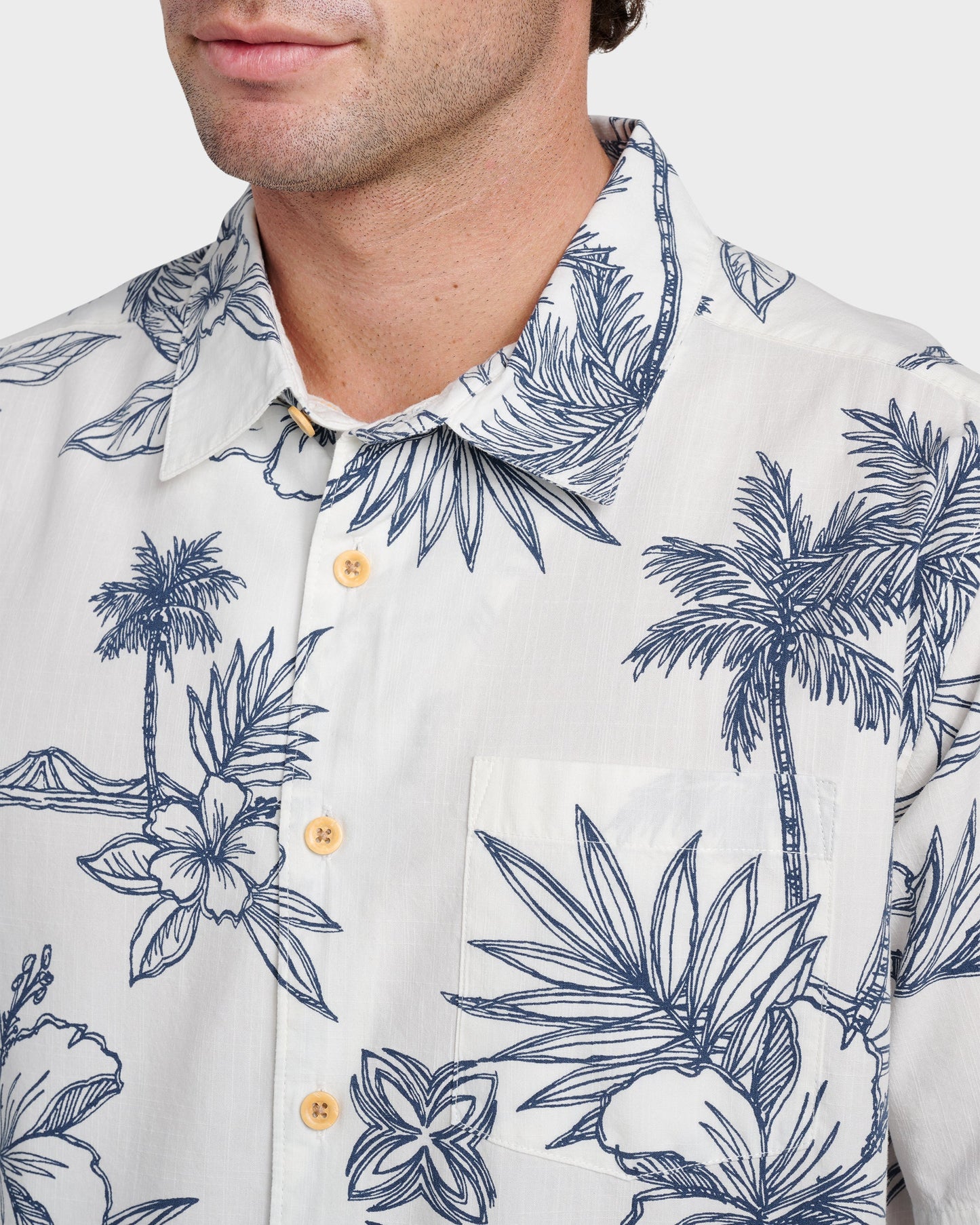 Waterman Scenic Drive Shirt - White Quick Silver White