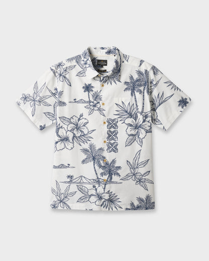 Waterman Scenic Drive Shirt - White Quick Silver White