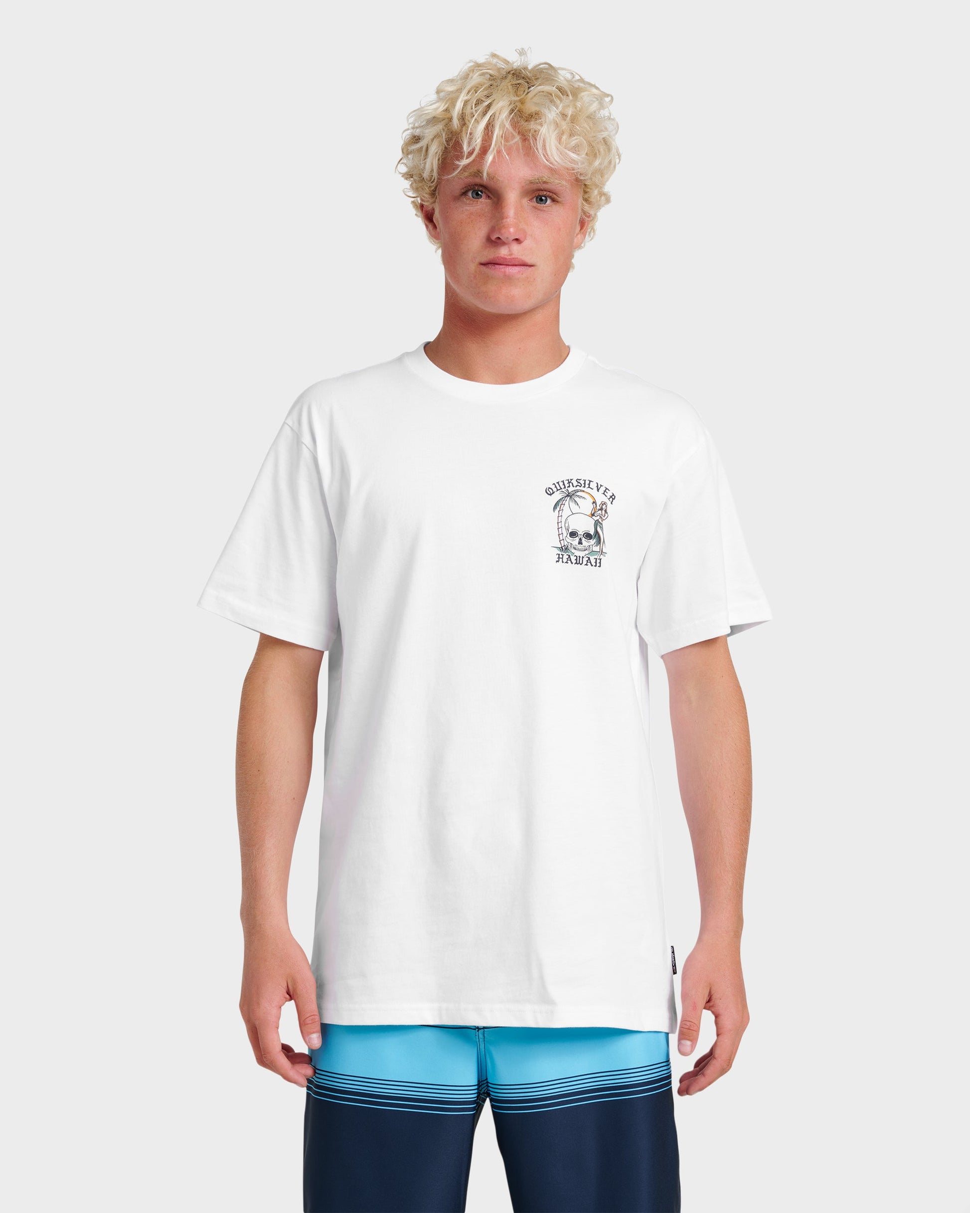 Hi Hula Dance Classic T-shirt - White Quick Silver White