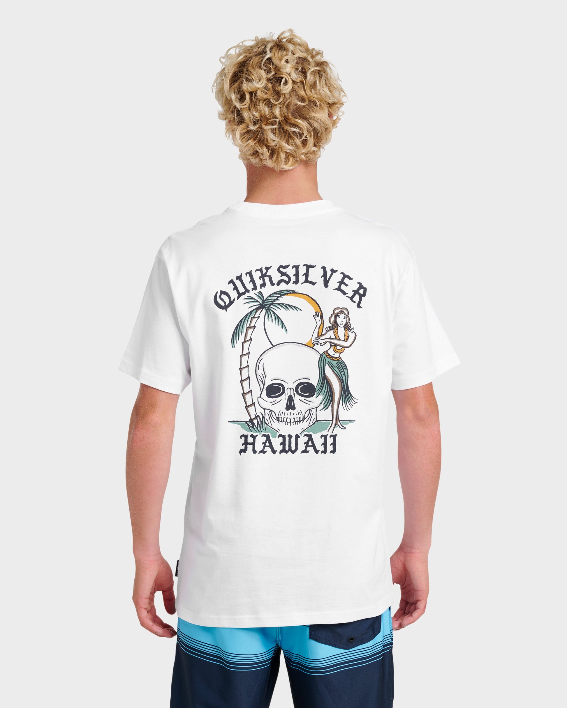 Hi Hula Dance Classic T-shirt - White Quick Silver White