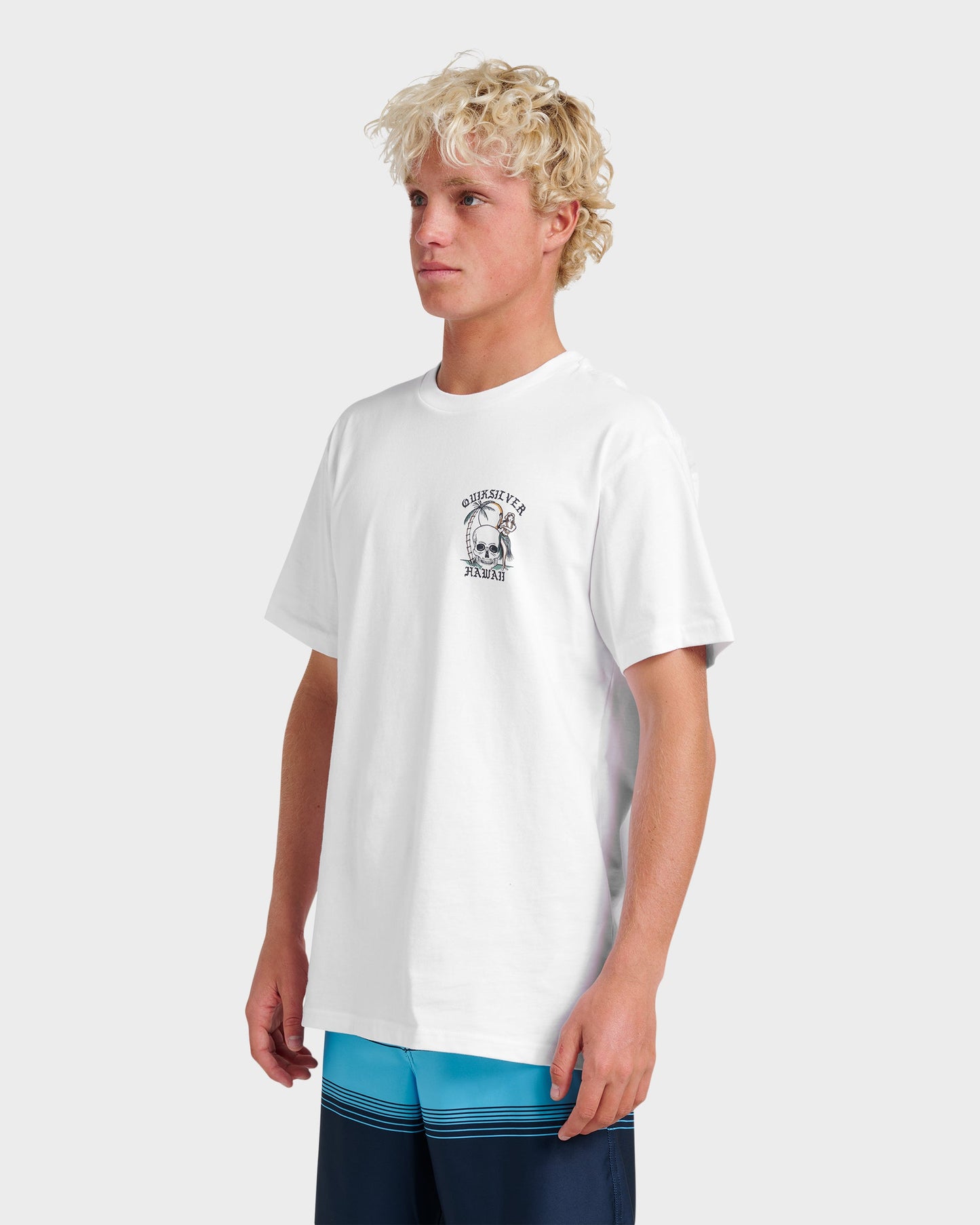 Hi Hula Dance Classic T-shirt - White Quick Silver White