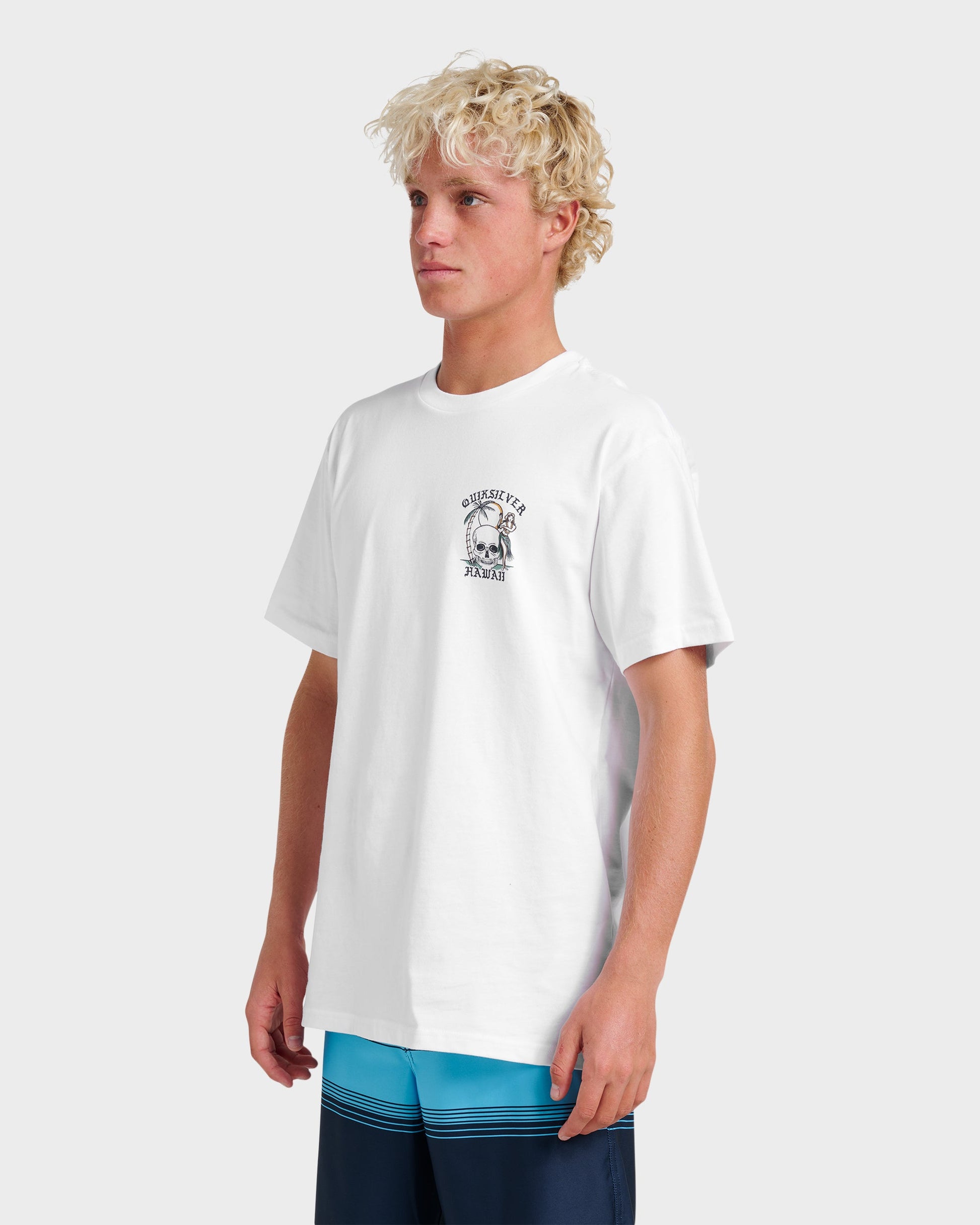 Hi Hula Dance Classic T-shirt - White Quick Silver White