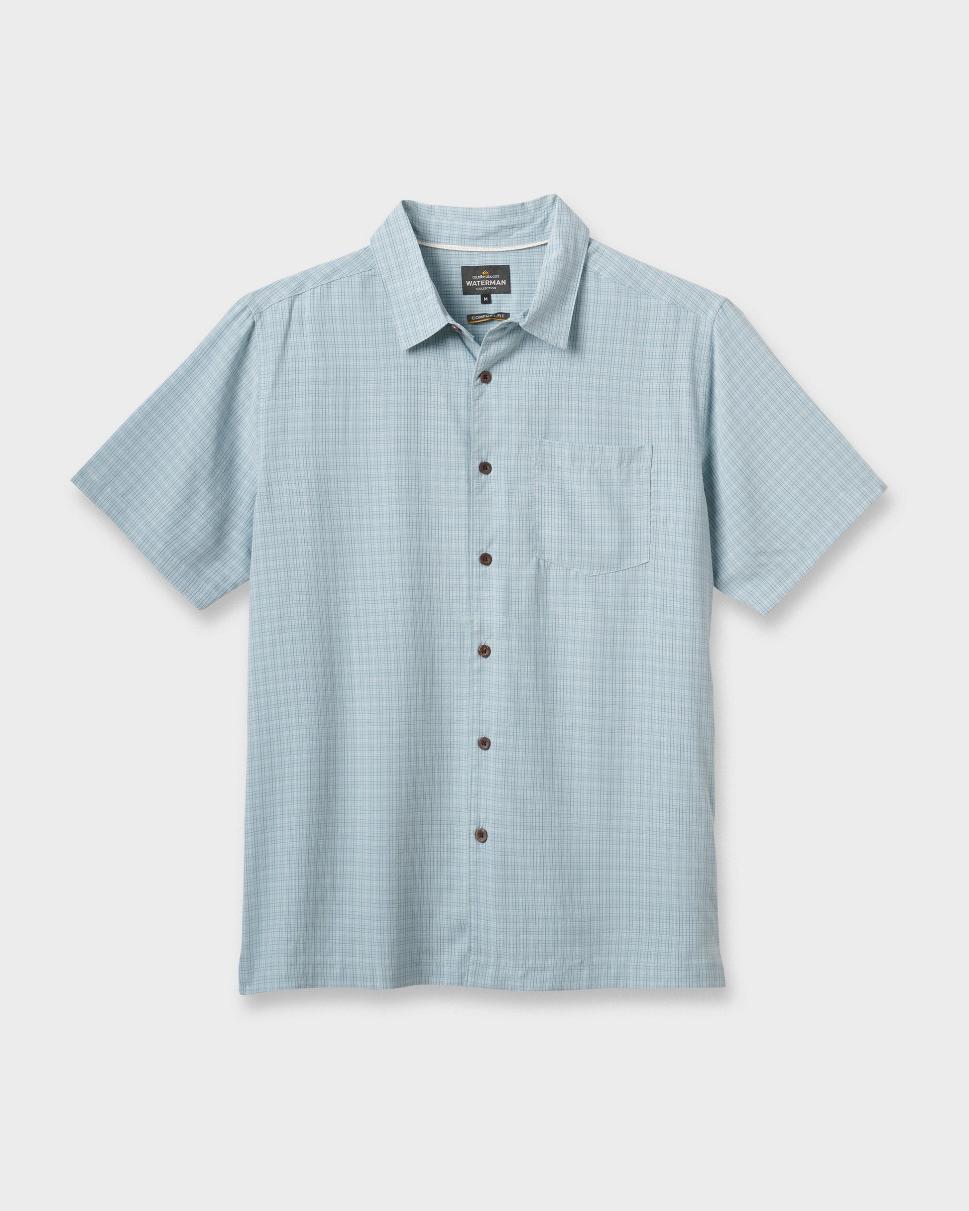 Waterman Checkmate Shirt - Sterling Blue Quick Silver Sterling Blue