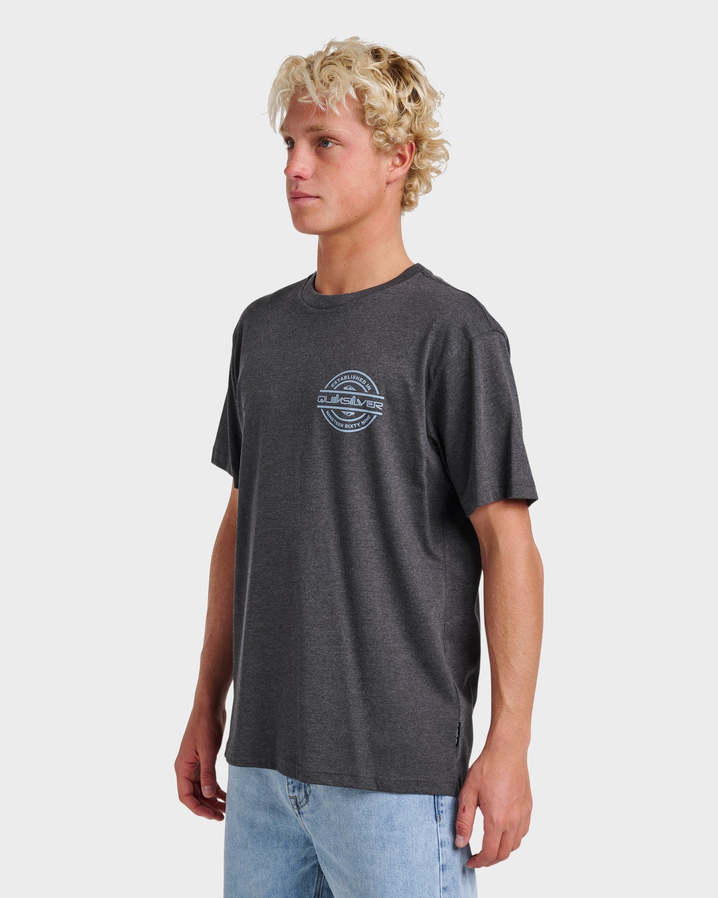 Mirrored Classic T-shirt - Charcoal Heather Quick Silver Charcoal Heather