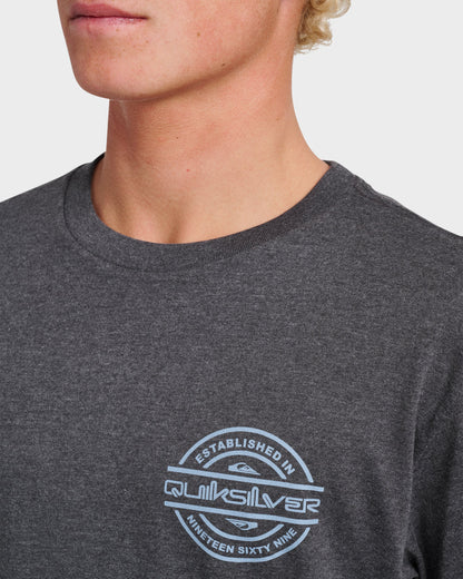 Mirrored Classic T-shirt - Charcoal Heather Quick Silver Charcoal Heather