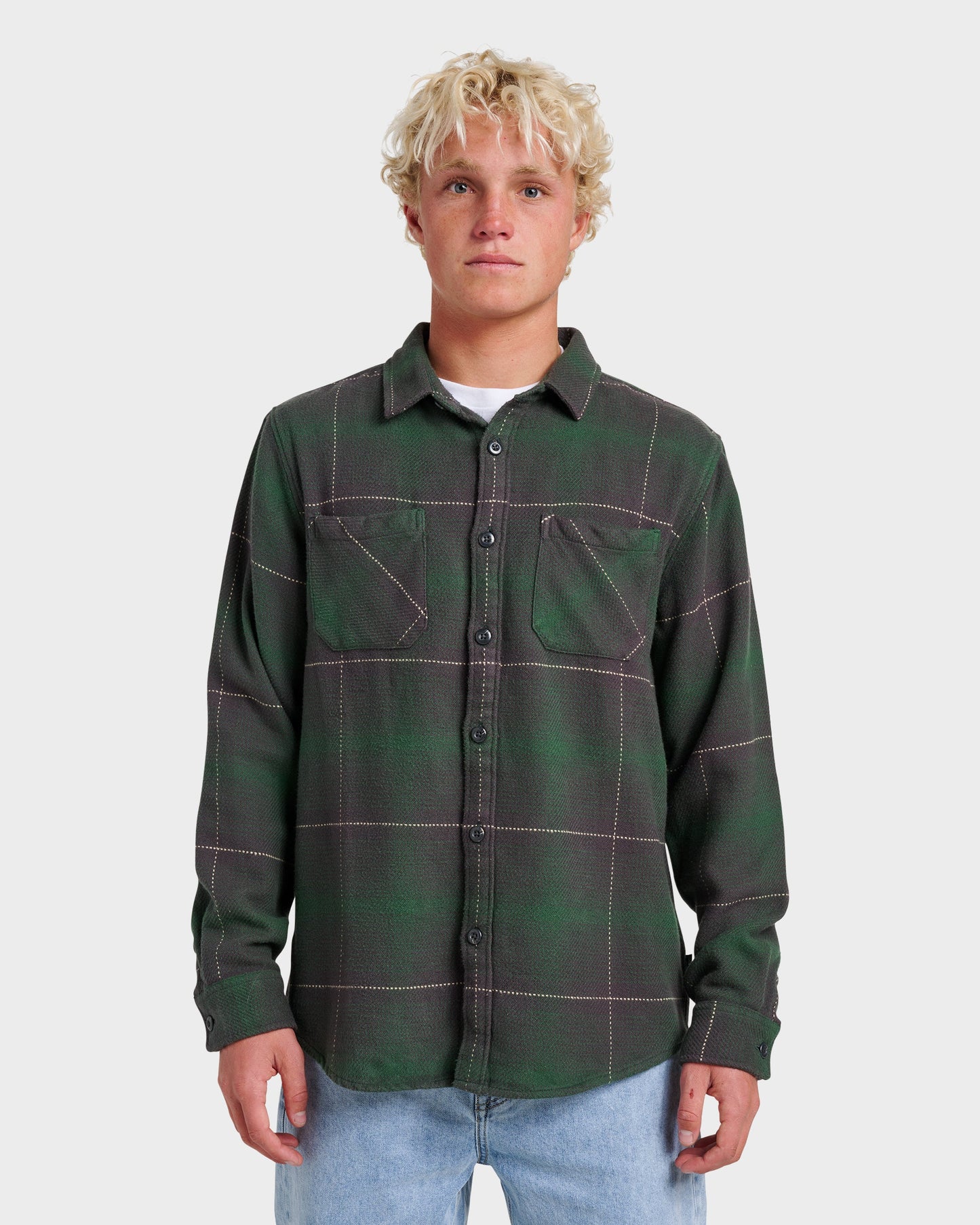 Dna Flannel Shirt - Garden Topiary Quick Silver Garden Topiary