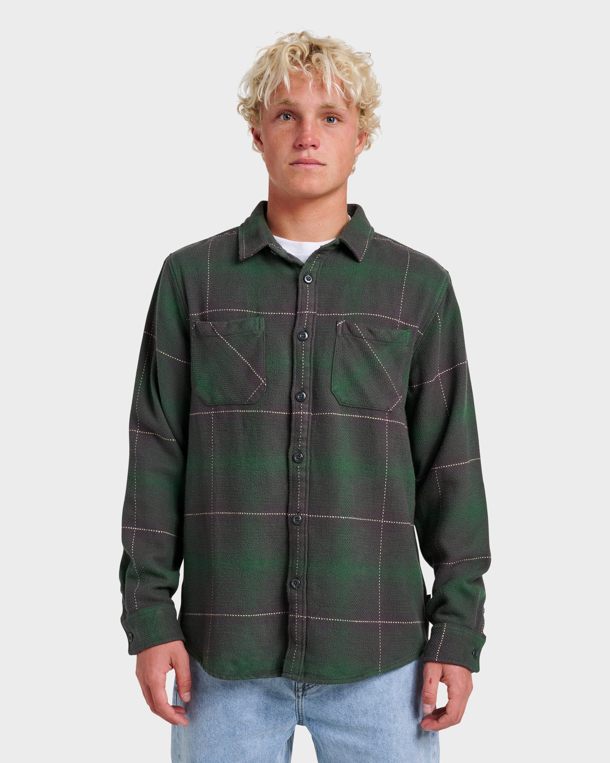 Dna Flannel Shirt - Garden Topiary Quick Silver Garden Topiary