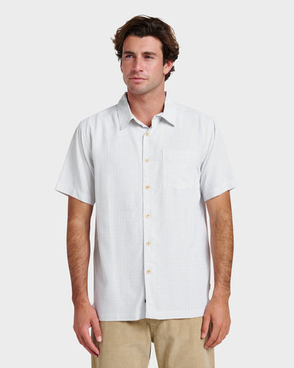 Waterman Checkmate Shirt - White Quick Silver White
