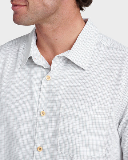 Waterman Checkmate Shirt - White Quick Silver White