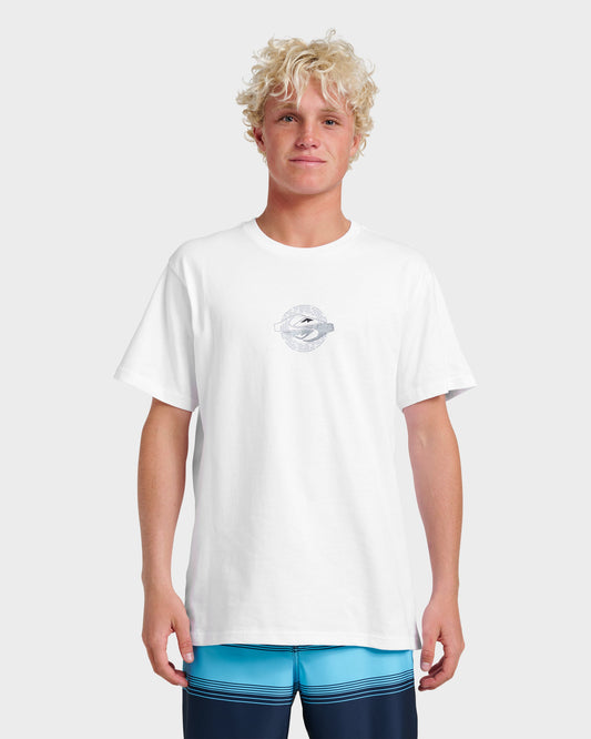 Yin Vortex Classic T-shirt - White Quick Silver White