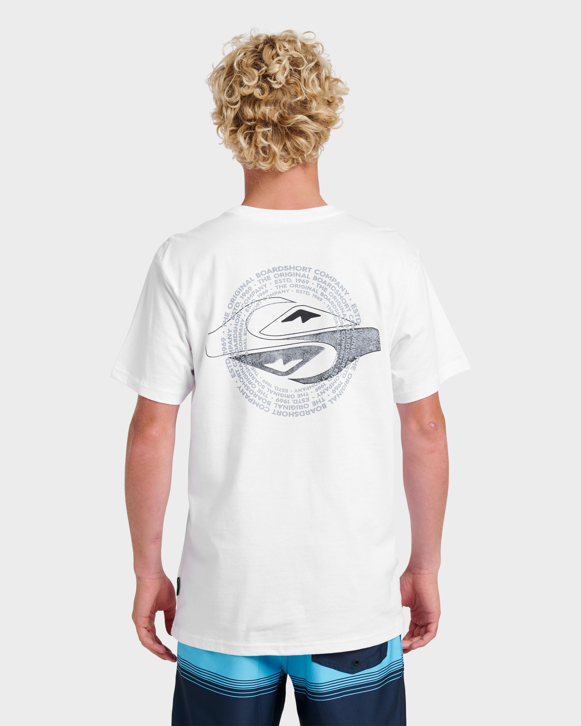 Yin Vortex Classic T-shirt - White Quick Silver White