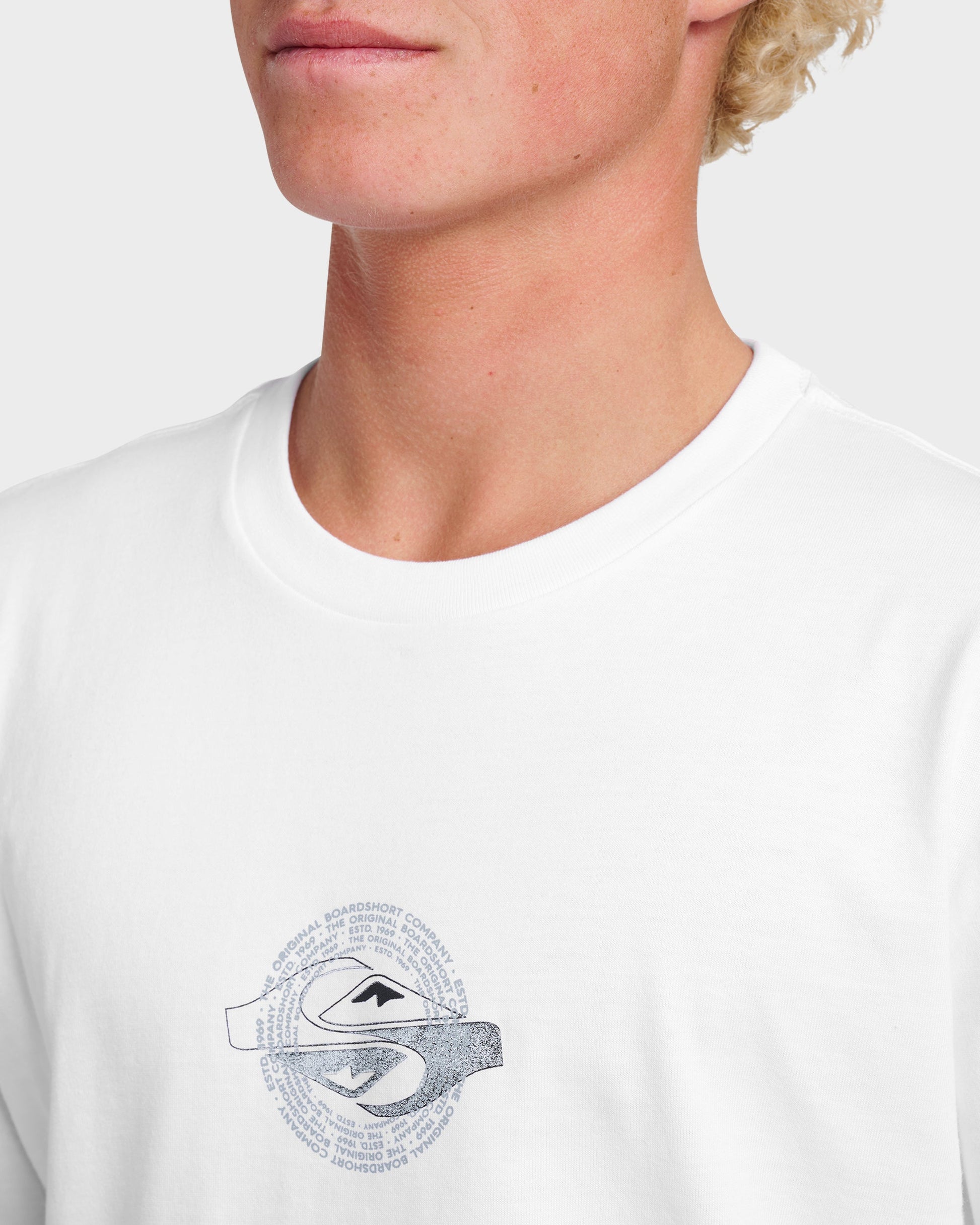Yin Vortex Classic T-shirt - White Quick Silver White
