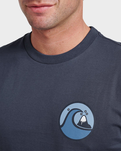 Jungle Wave Classic T-shirt - Navy Quick Silver Navy