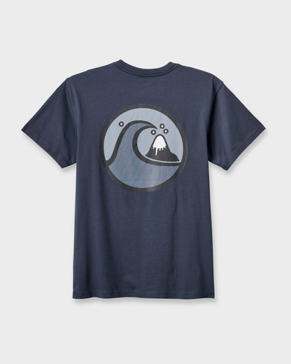 Jungle Wave Classic T-shirt - Navy Quick Silver Navy