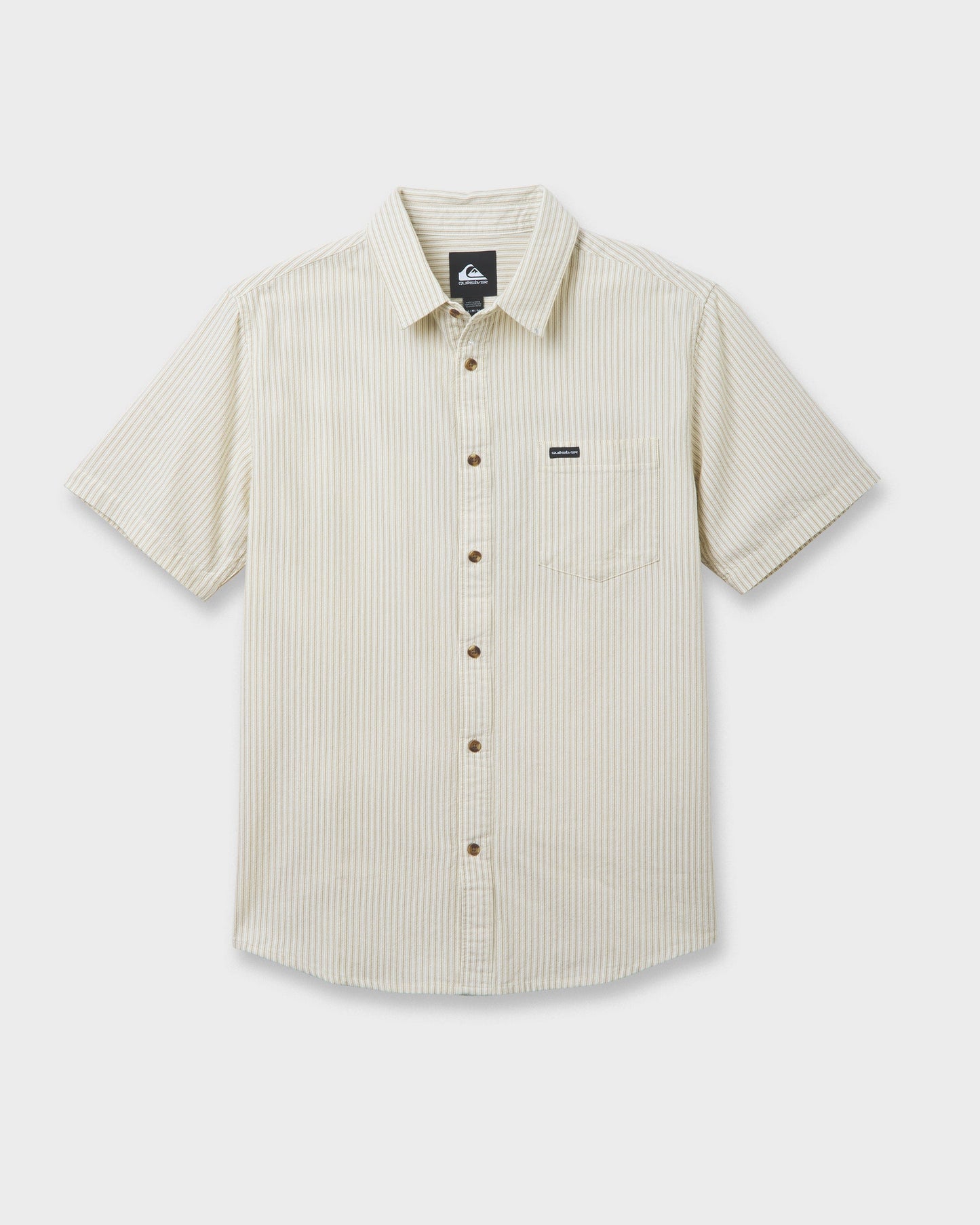 Oxford Stripe Classic Short Sleeve Shirt - Moonstruck Quick Silver Moonstruck