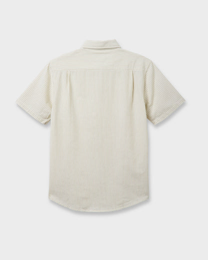 Oxford Stripe Classic Short Sleeve Shirt - Moonstruck Quick Silver Moonstruck