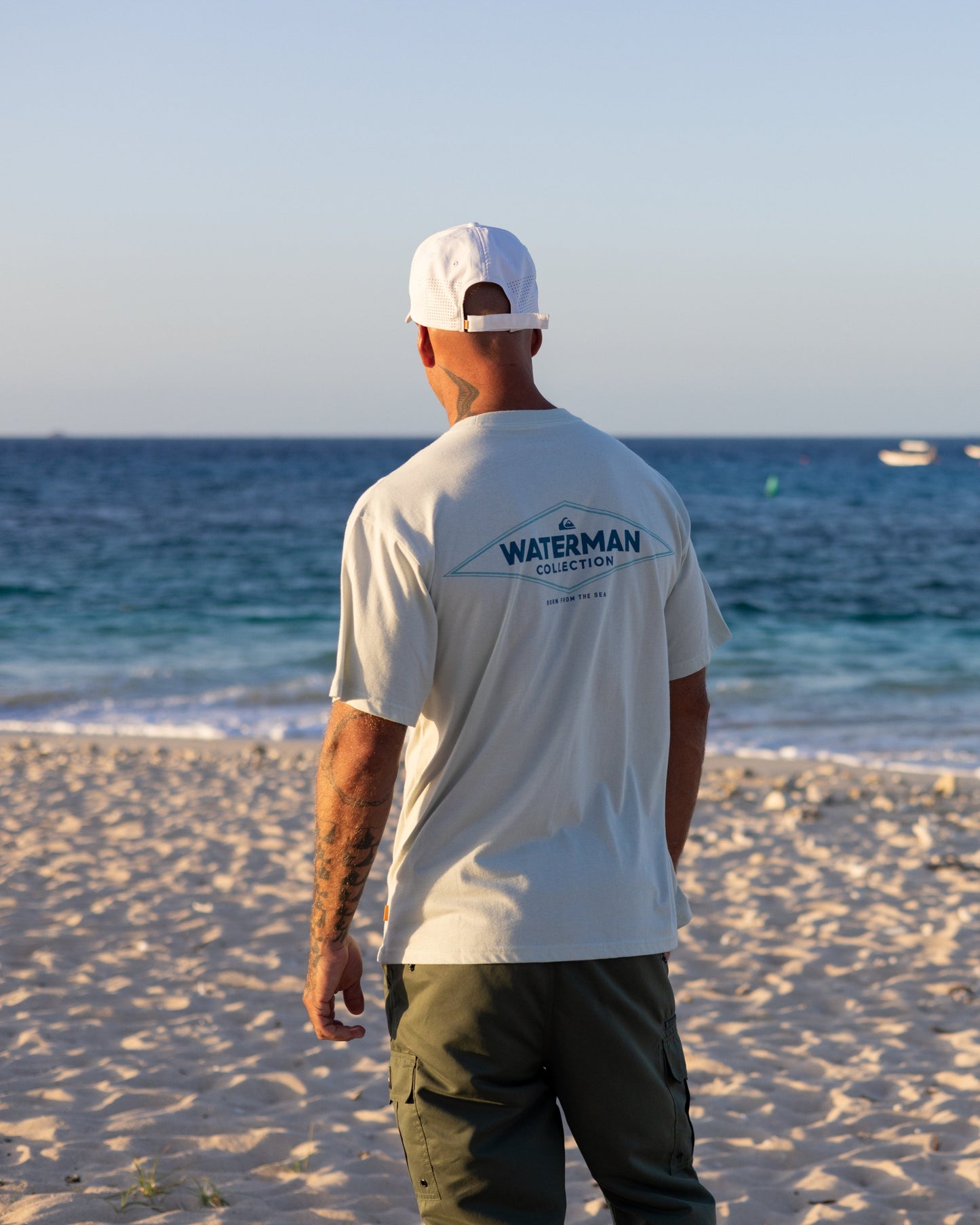 Waterman Diamond Classic T-shirt - Smoke Quick Silver Smoke