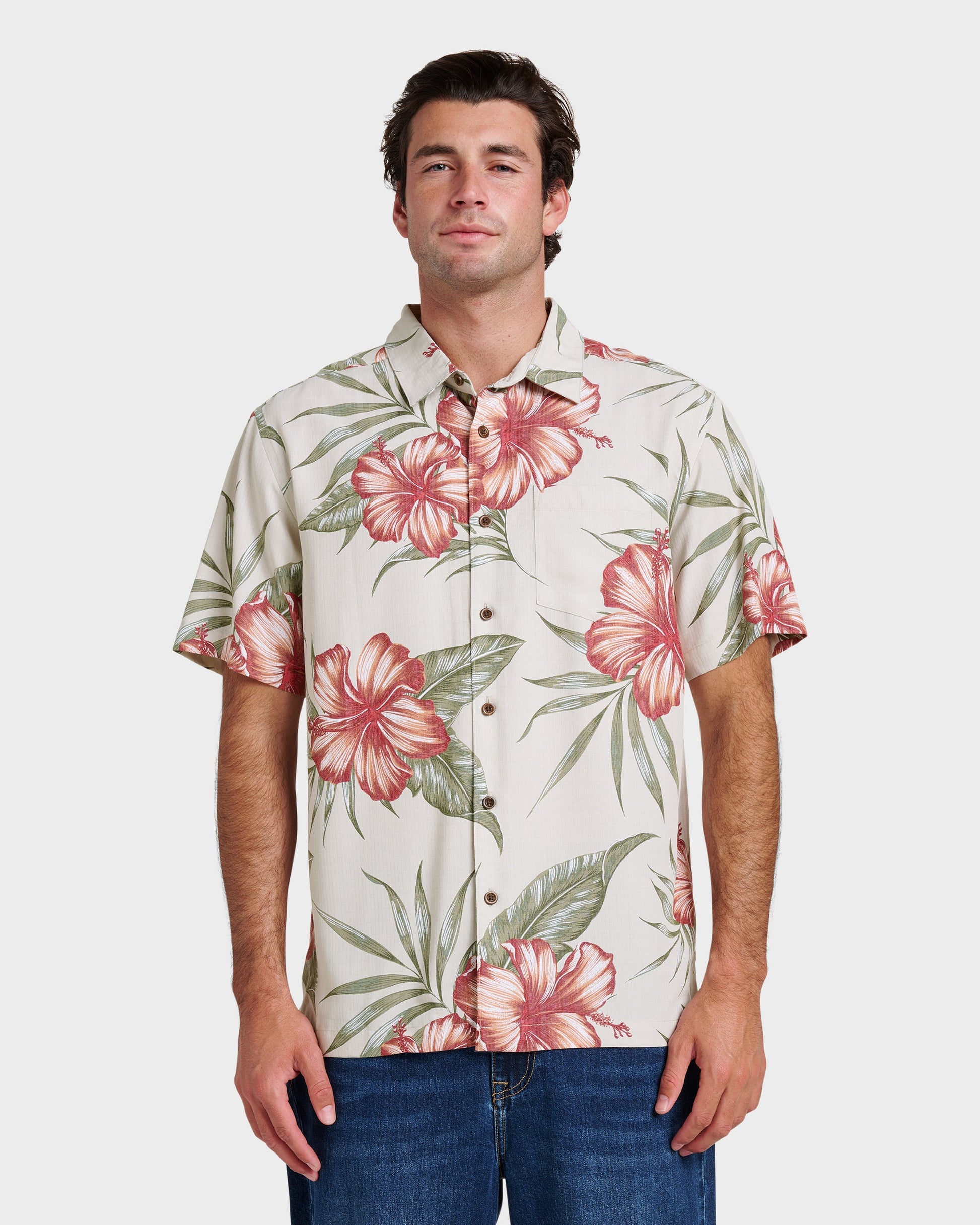 Waterman Tropical Dream Shirt - Moonbeam Quick Silver Moonbeam