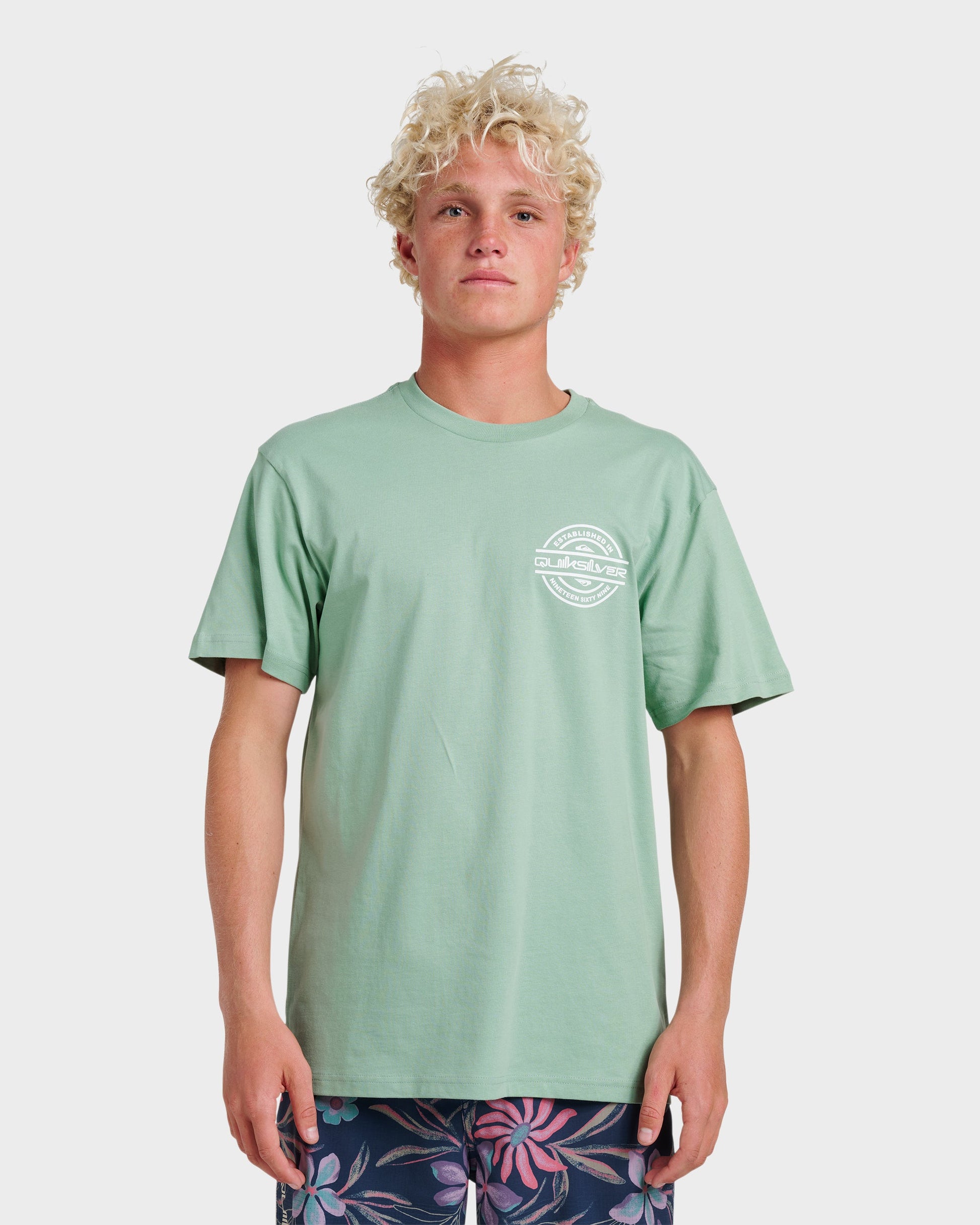 Mirrored Classic T-shirt - Granite Green Quick Silver Granite Green