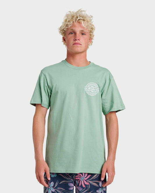 Mirrored Classic T-shirt - Granite Green Quick Silver Granite Green