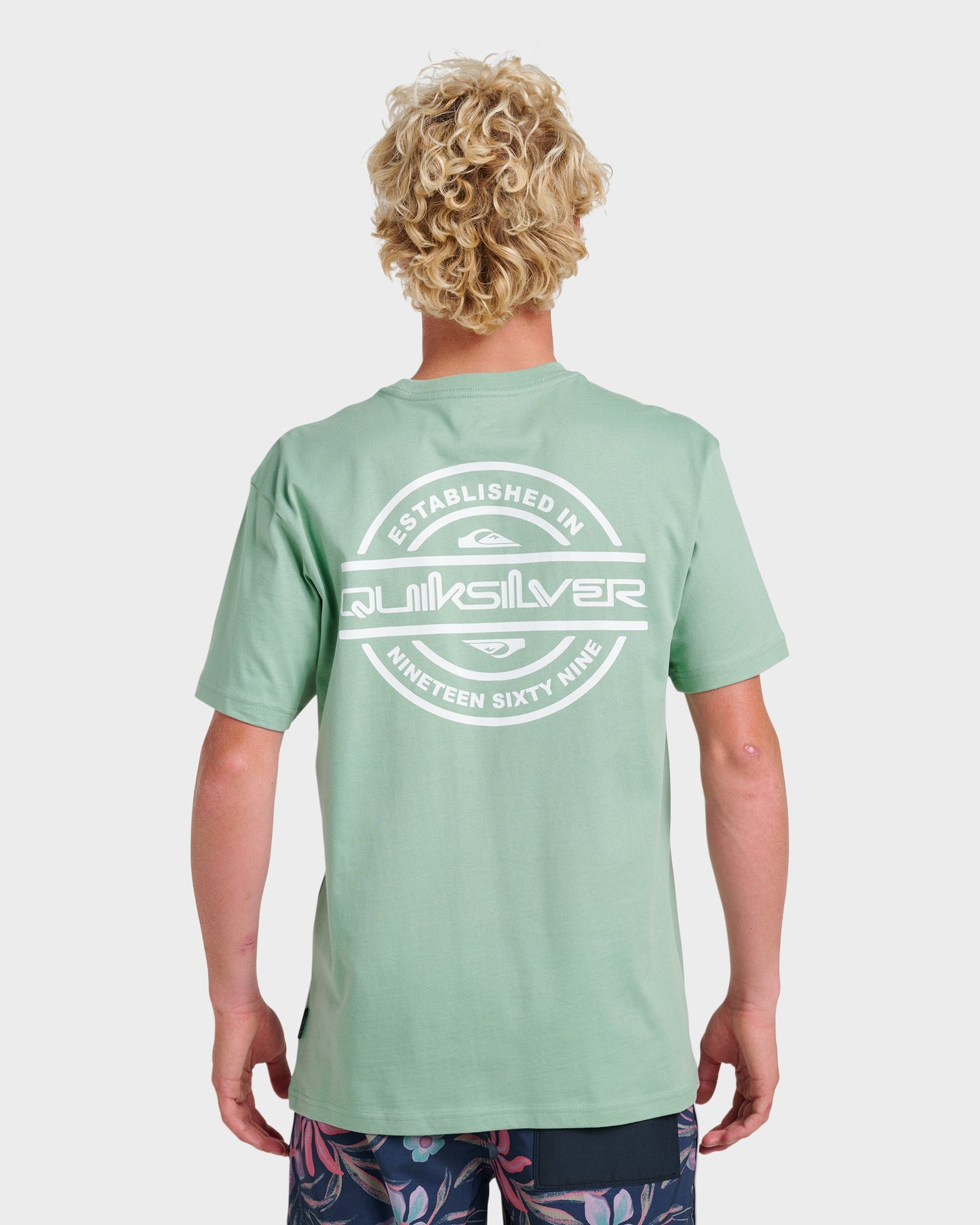 Mirrored Classic T-shirt - Granite Green Quick Silver Granite Green