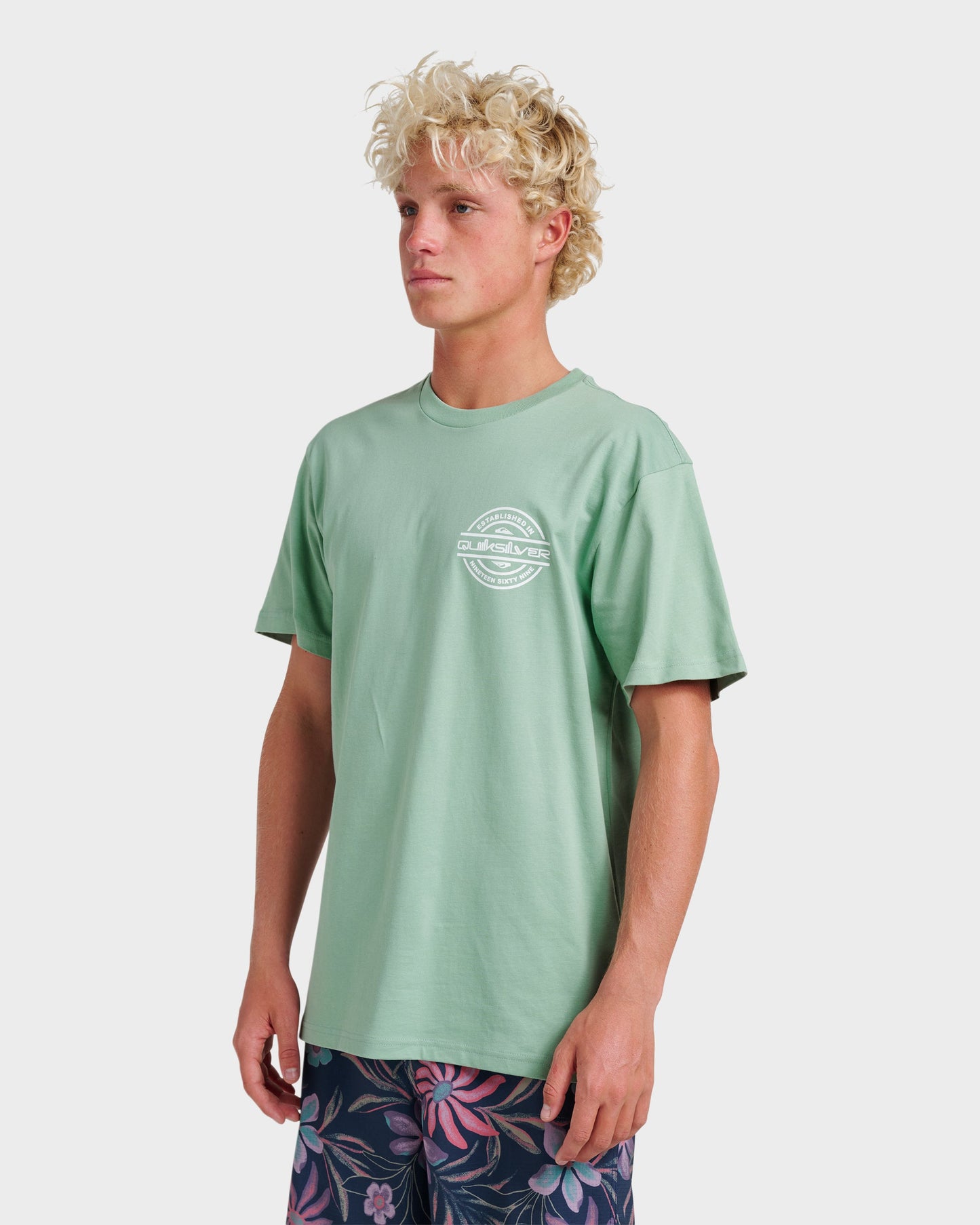 Mirrored Classic T-shirt - Granite Green Quick Silver Granite Green
