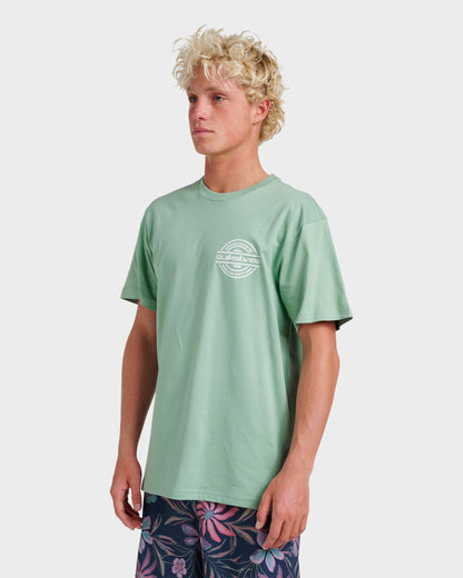 Mirrored Classic T-shirt - Granite Green Quick Silver Granite Green