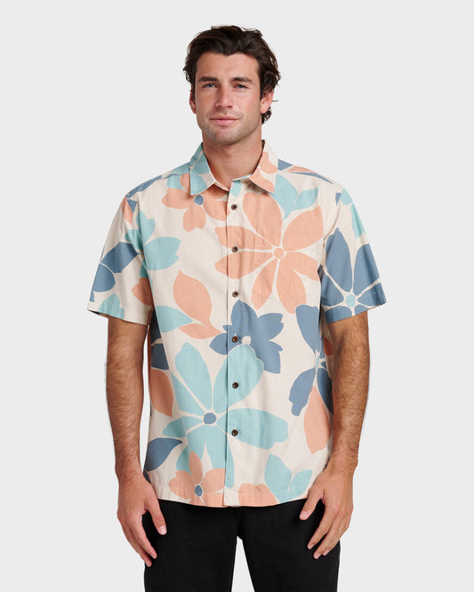 Waterman Flower Power Shirt - Moonbeam Quick Silver Moonbeam
