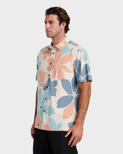 Waterman Flower Power Shirt - Moonbeam Quick Silver Moonbeam