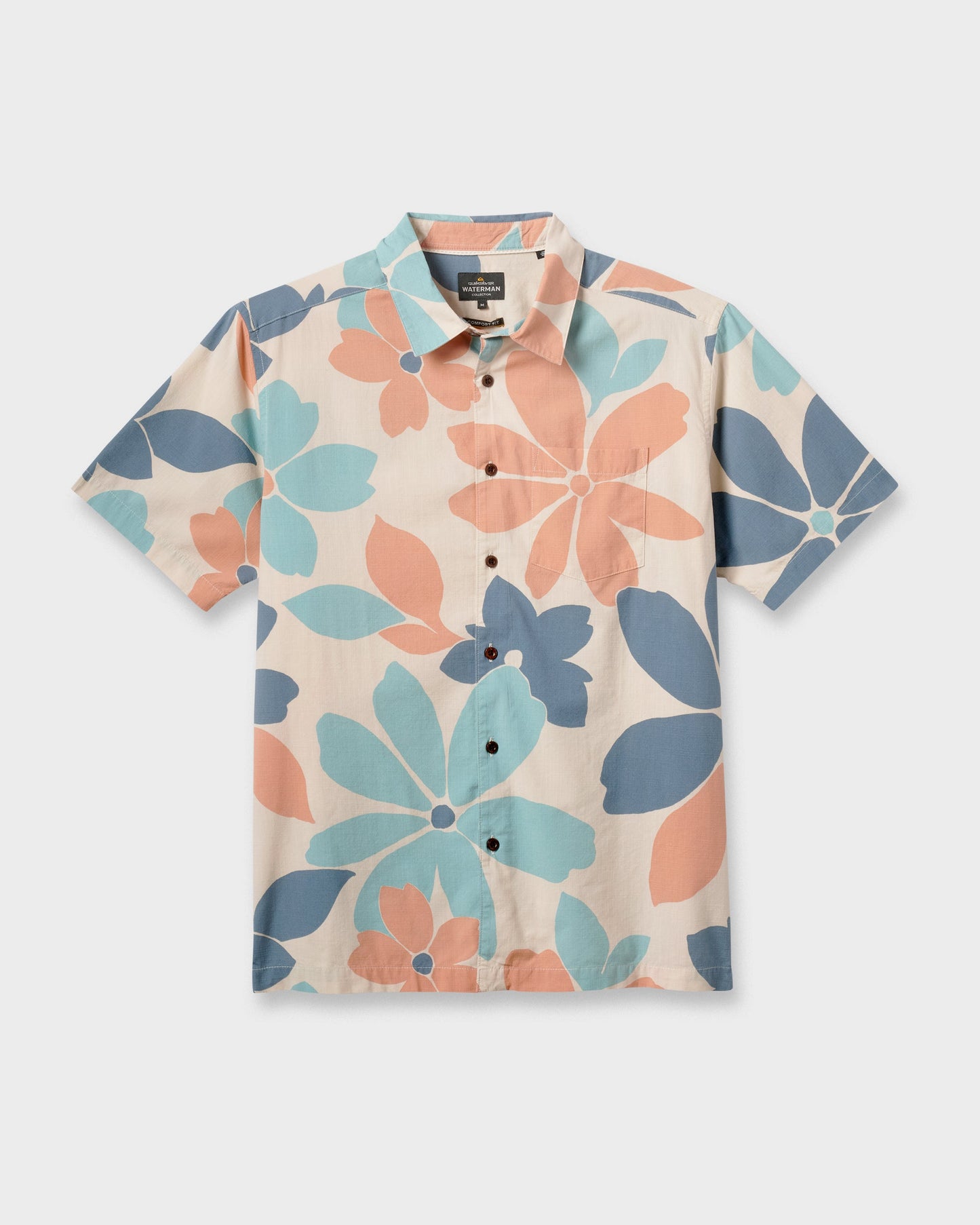 Waterman Flower Power Shirt - Moonbeam Quick Silver Moonbeam