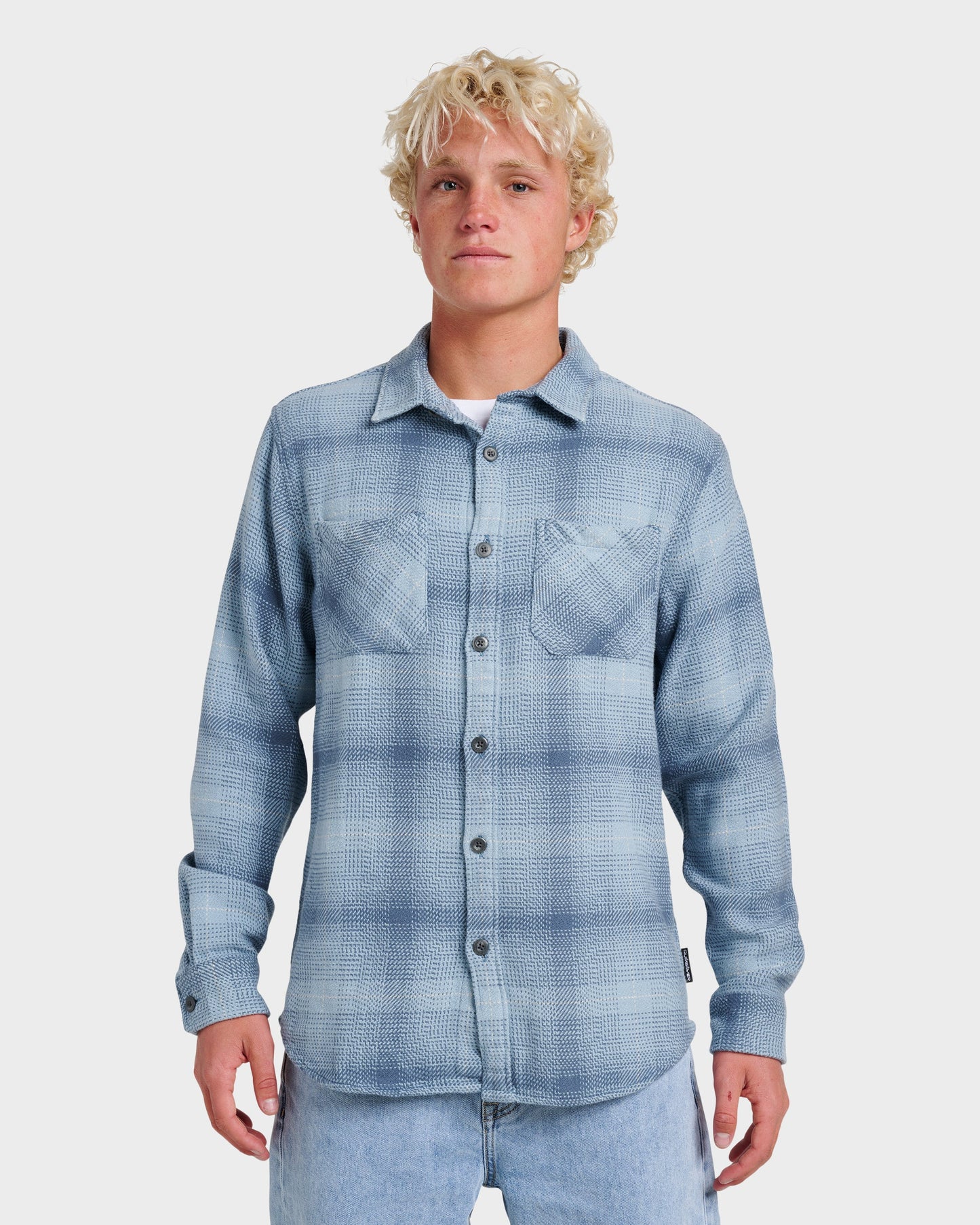 Dna Flannel Shirt - China Blue Quick Silver China Blue
