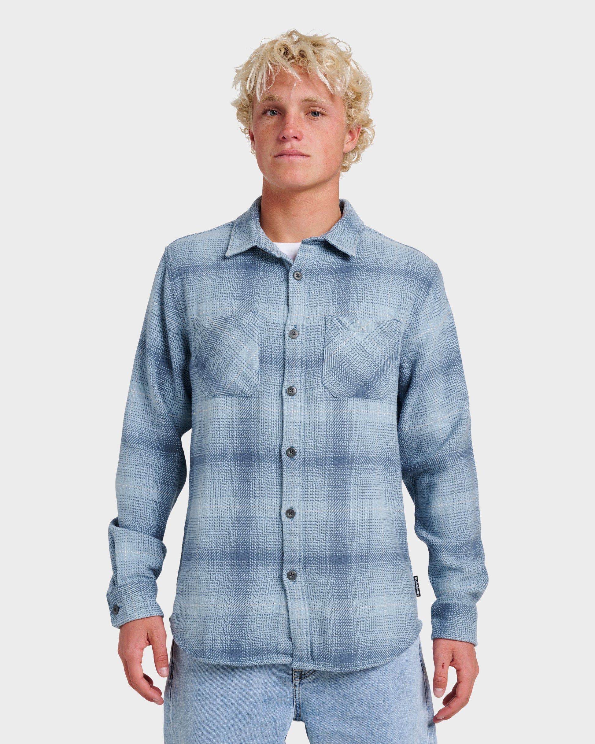 Dna Flannel Shirt - China Blue Quick Silver China Blue