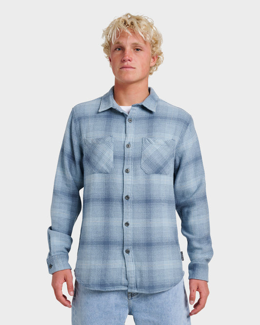 Dna Flannel Shirt - China Blue Quick Silver China Blue