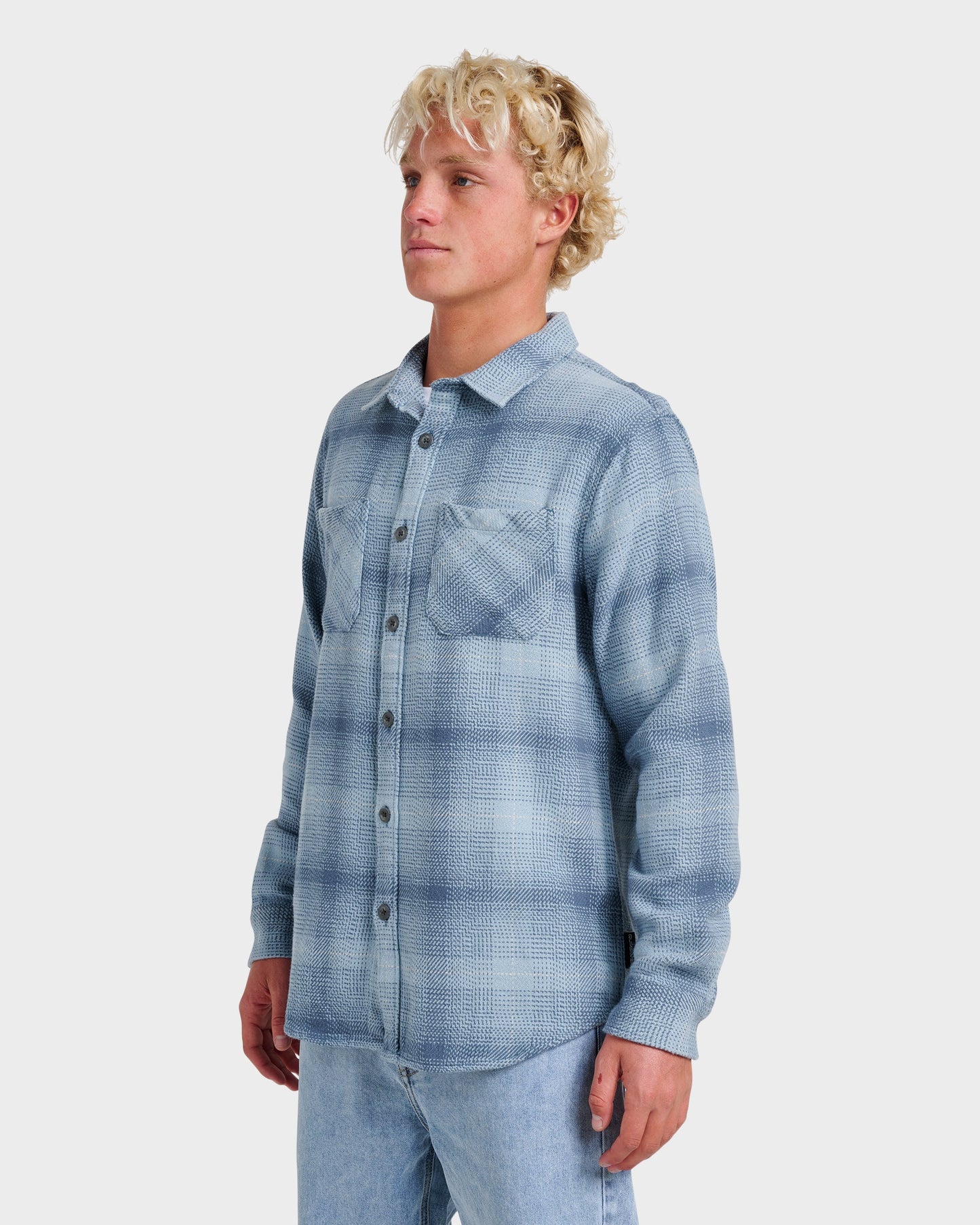 Dna Flannel Shirt - China Blue Quick Silver China Blue