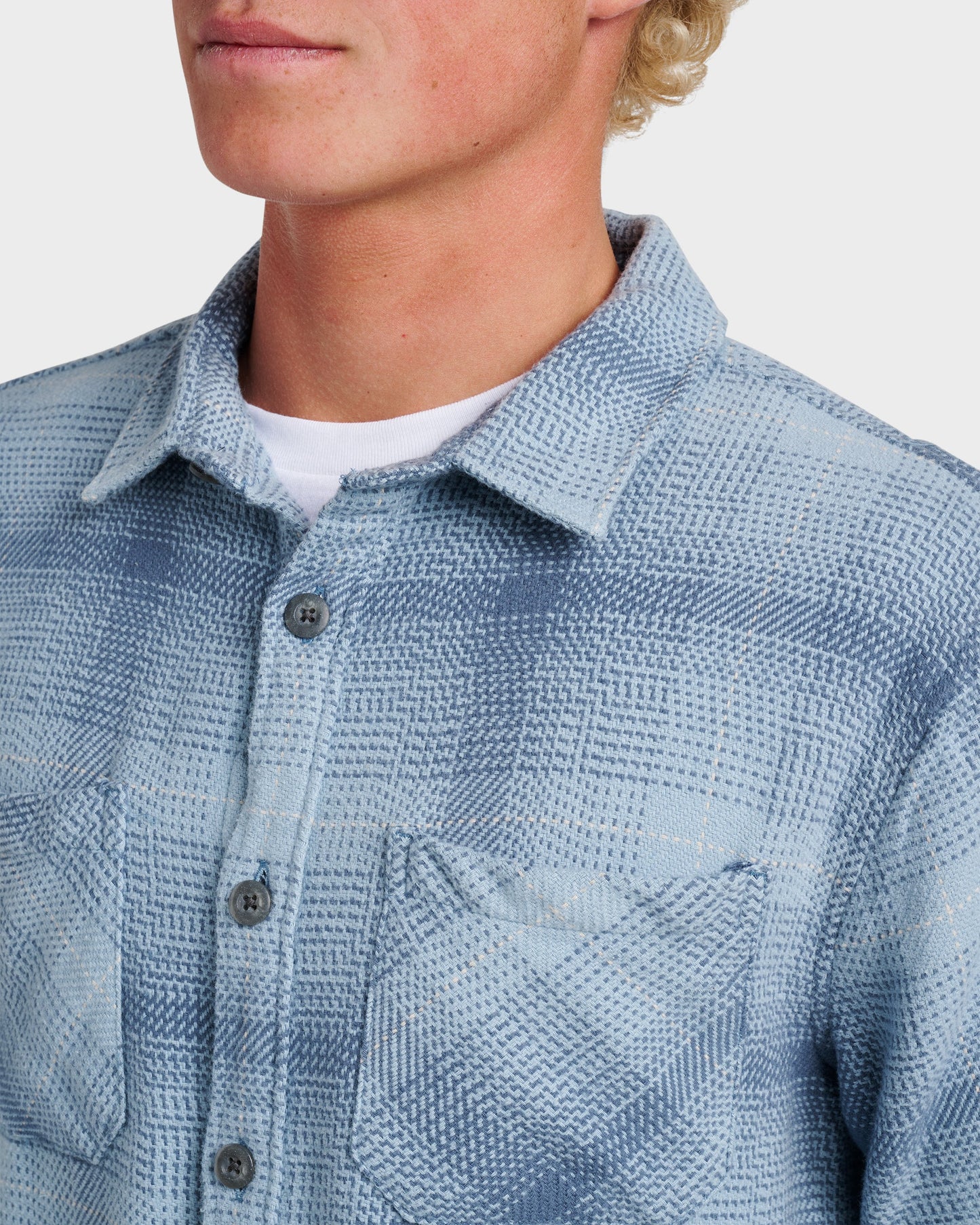 Dna Flannel Shirt - China Blue Quick Silver China Blue