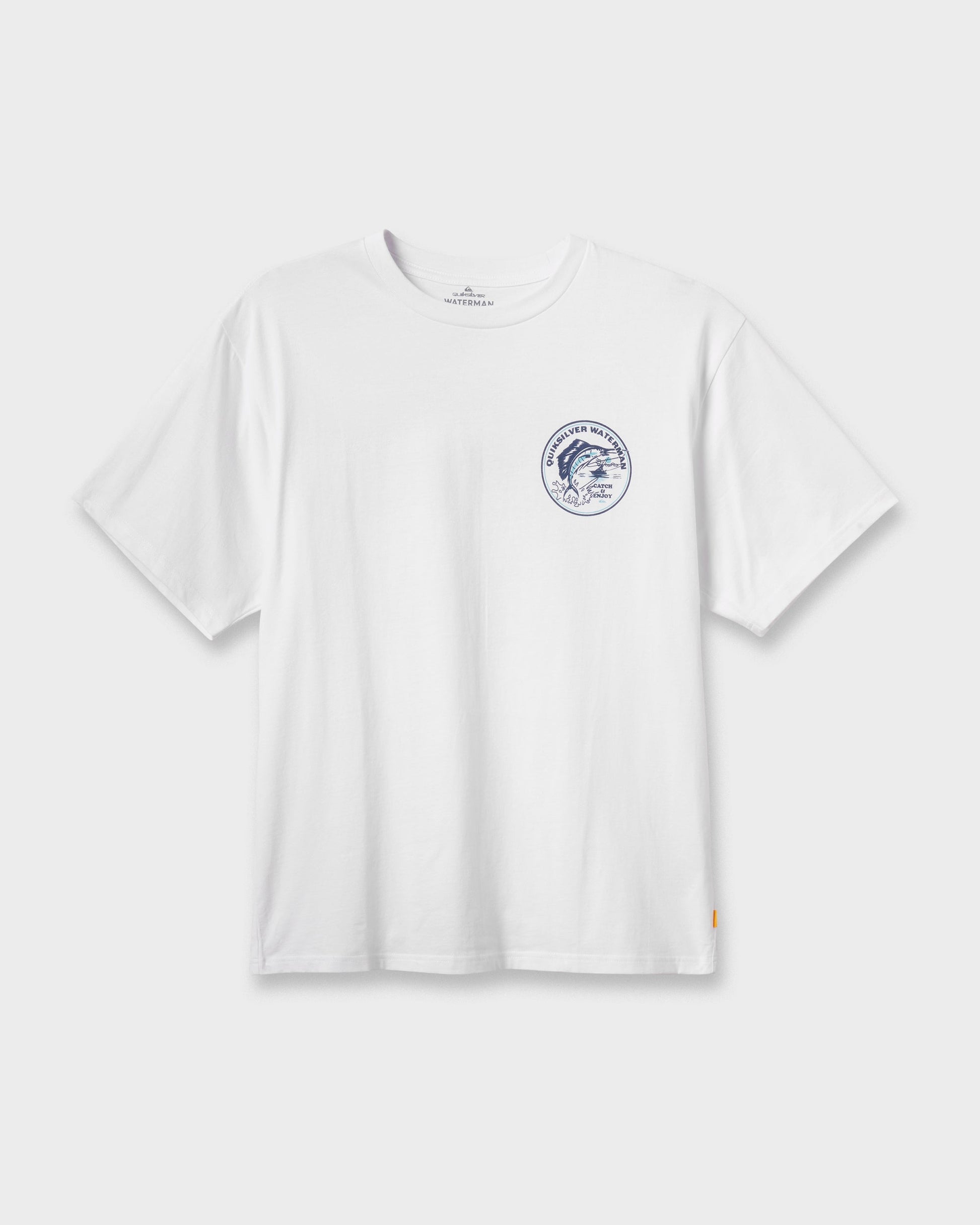 Waterman Catch & Release Classic T-shirt - White Quick Silver White
