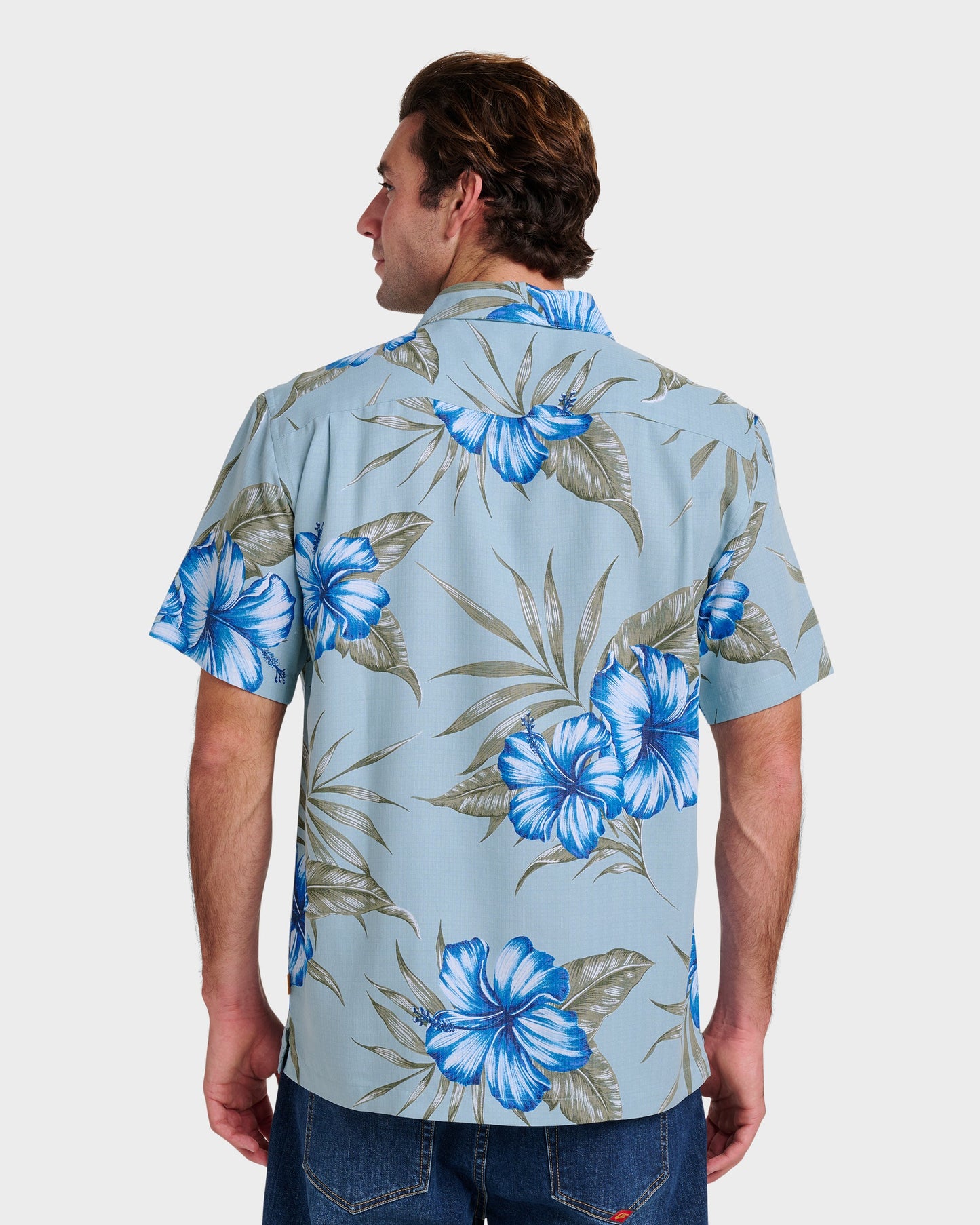 Waterman Tropical Dream Shirt - Sterling Blue Quick Silver Sterling Blue