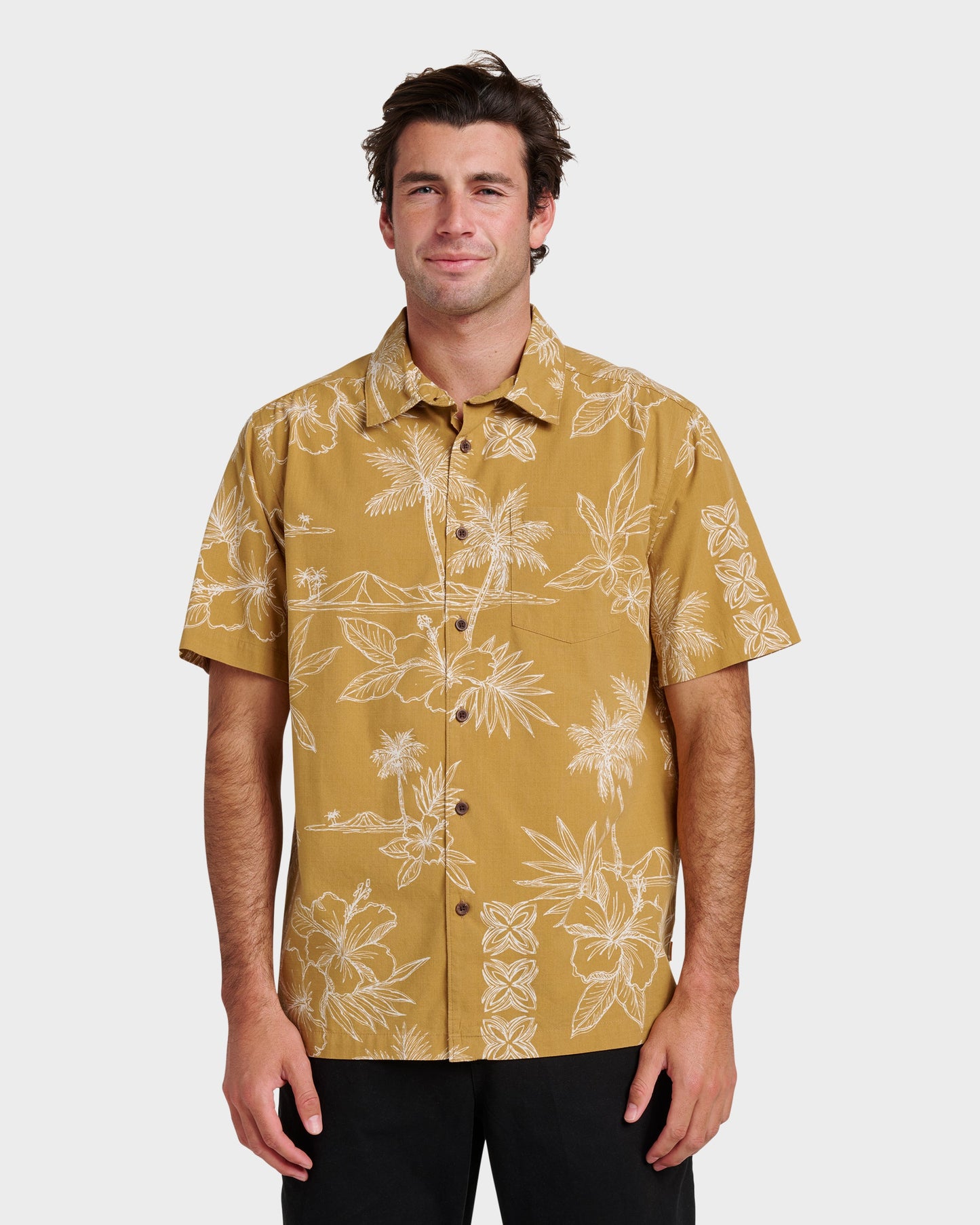 Waterman Scenic Drive Shirt - Wood Thrush Quick Silver Wood Thrush